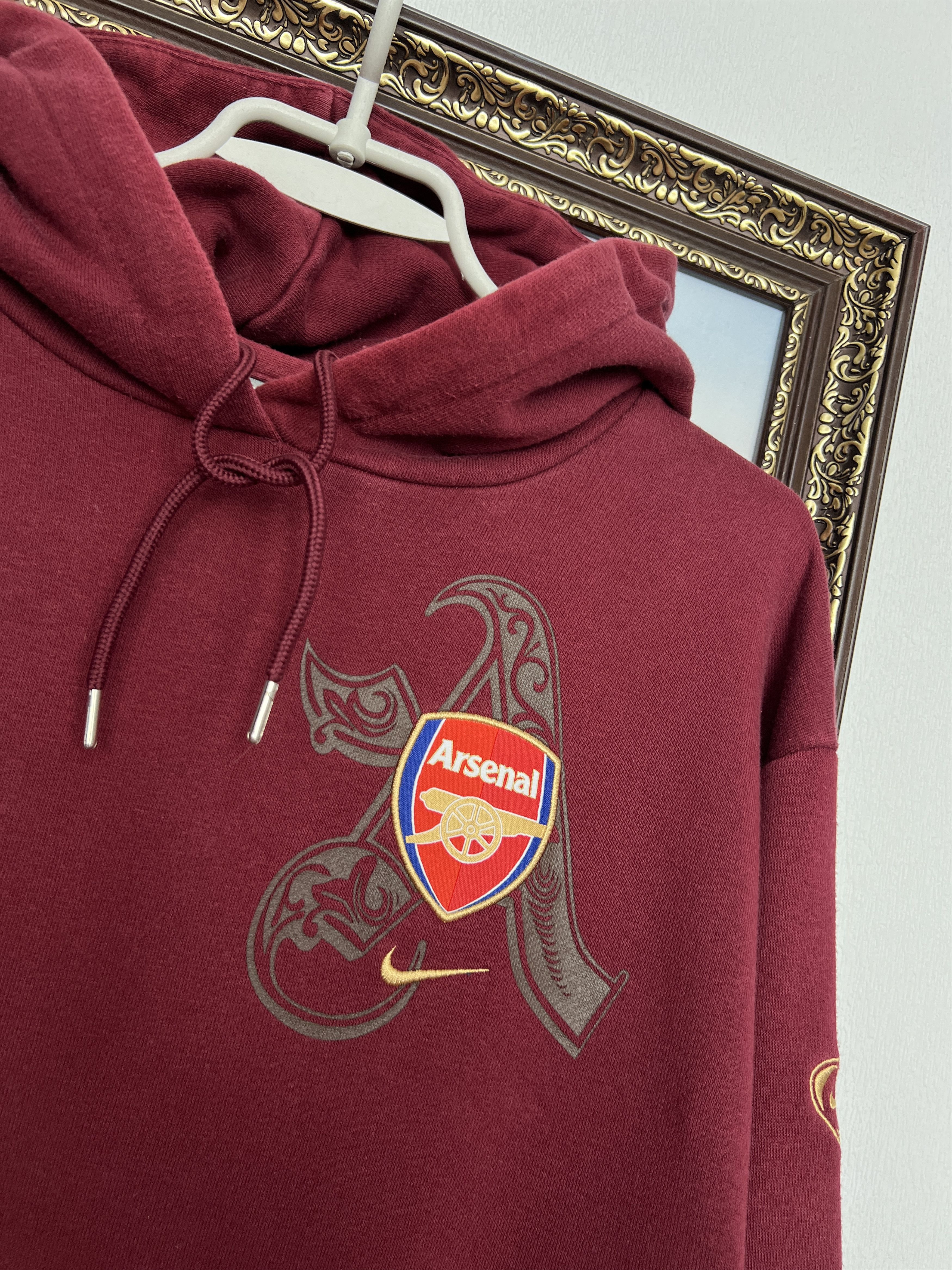 Nike Vintage Nike Arsenal Highbury Football Hoodie Jacket Gunners Size US L / EU 52-54 / 3 - 3 Thumbnail