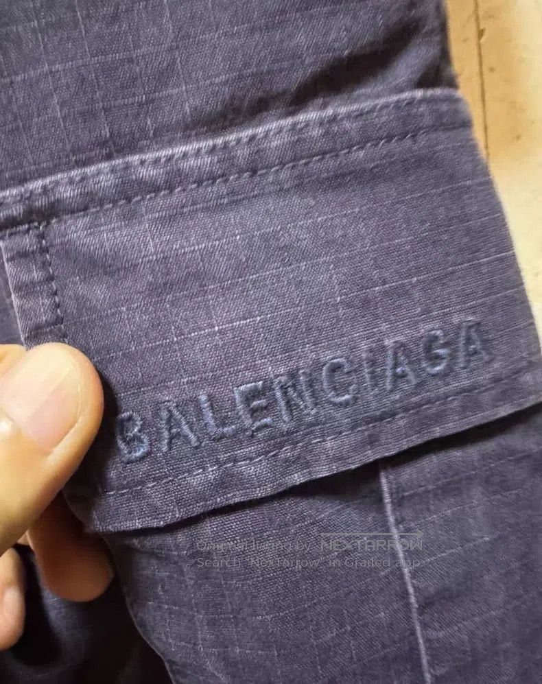 Balenciaga Balenciaga Slightly aged distressed pocket cargo pants Size US 30 / EU 46 - 2 Thumbnail