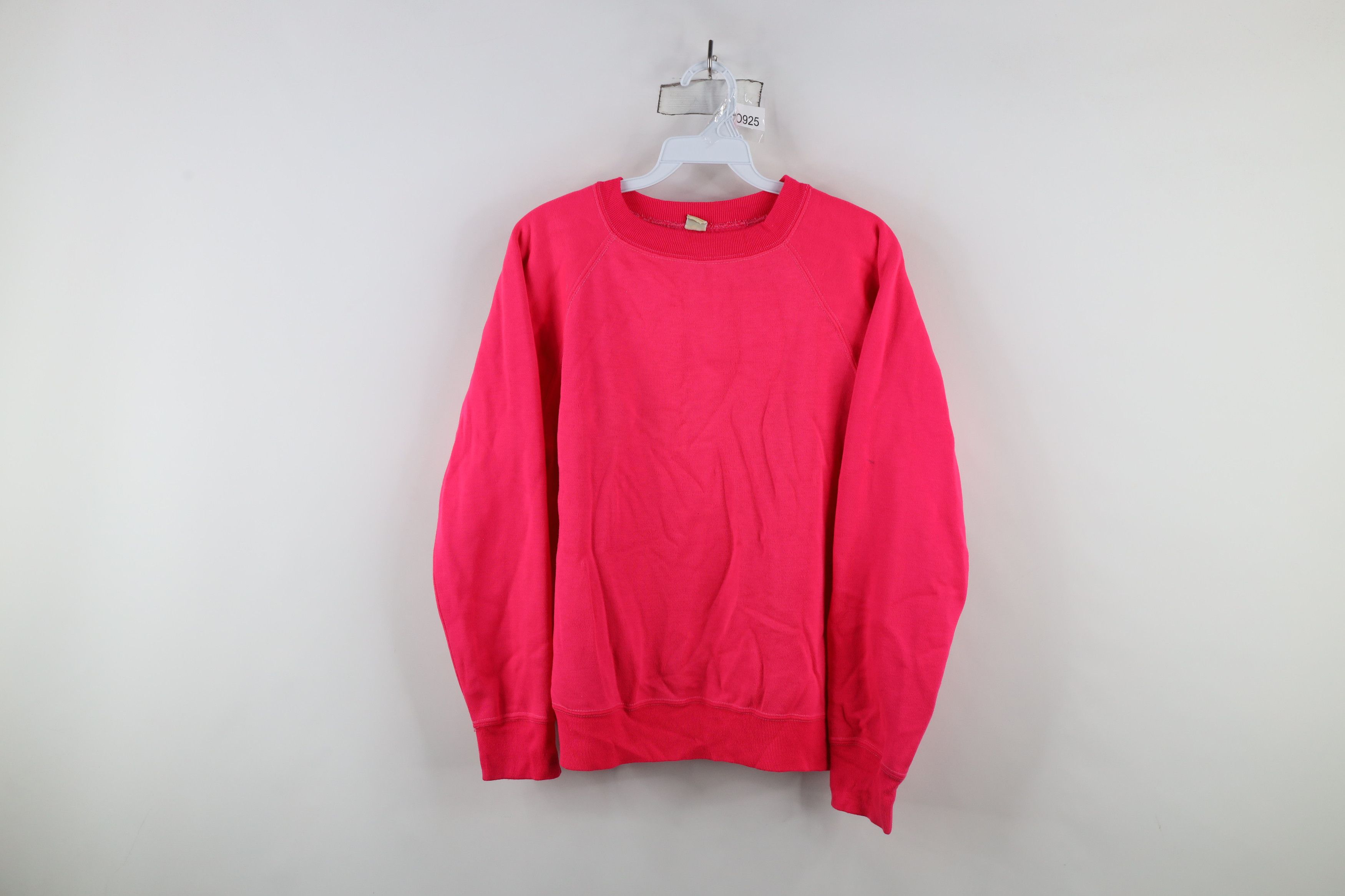 Vintage Vintage 60s 70s Streetwear Crewneck Sweatshirt Pink USA Size M / US 6-8 / IT 42-44 - 1 Thumbnail
