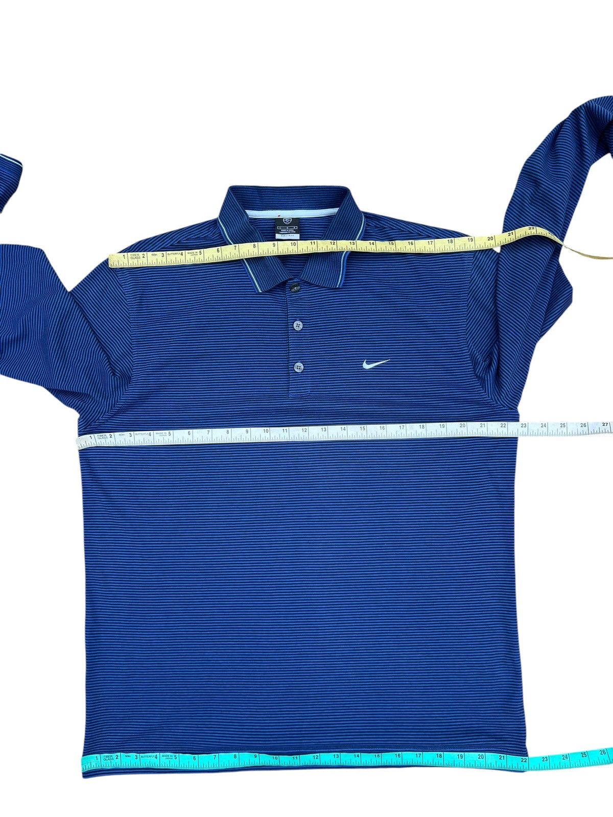 Nike Vintage Nike Golf Striped Long Sleeve Polo Shirt Dri - Fit Size US L / EU 52-54 / 3 - 2 Thumbnail