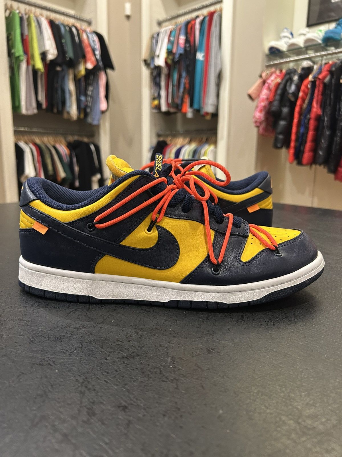 Nike Nike Dunk Low ‘Off-White University Gold’ Size US 11.5 / EU 44-45 - 1 Thumbnail