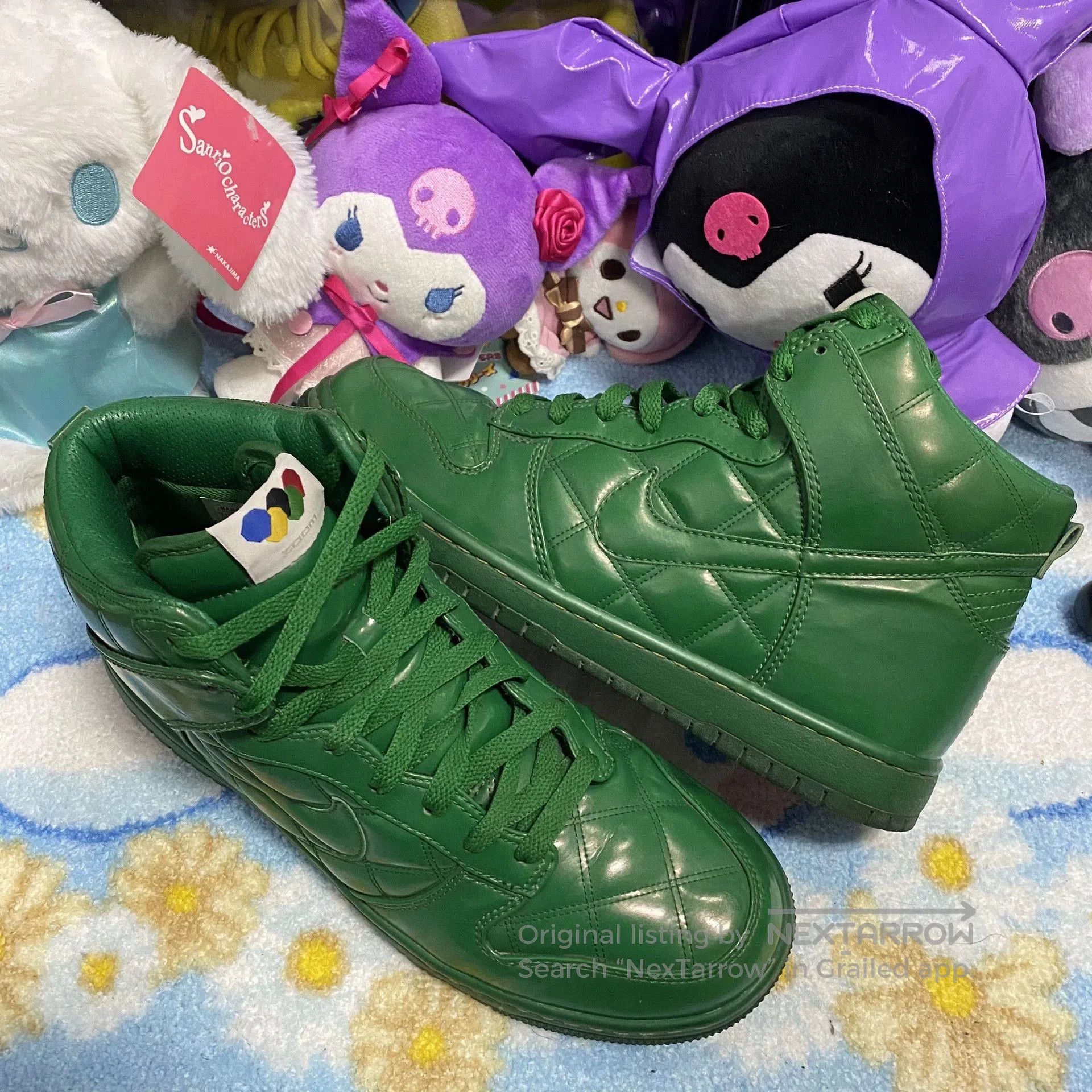 Vintage Dunk High Zoom 2008 Olympics Green. Size US 9 / EU 42 - 1 Thumbnail