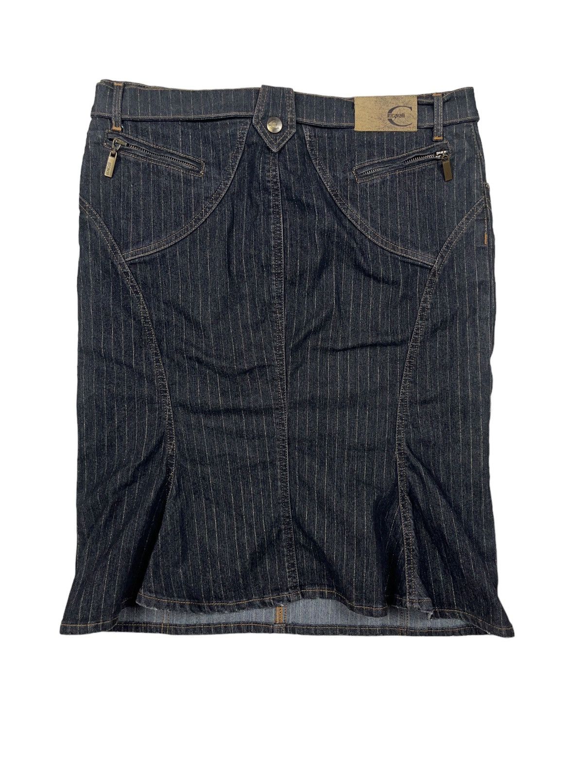 Just Cavalli Vintage y2k Just Cavalli Denim Skirt Ed Hardy Style Size 30" / US 8 / IT 44 - 2 Thumbnail