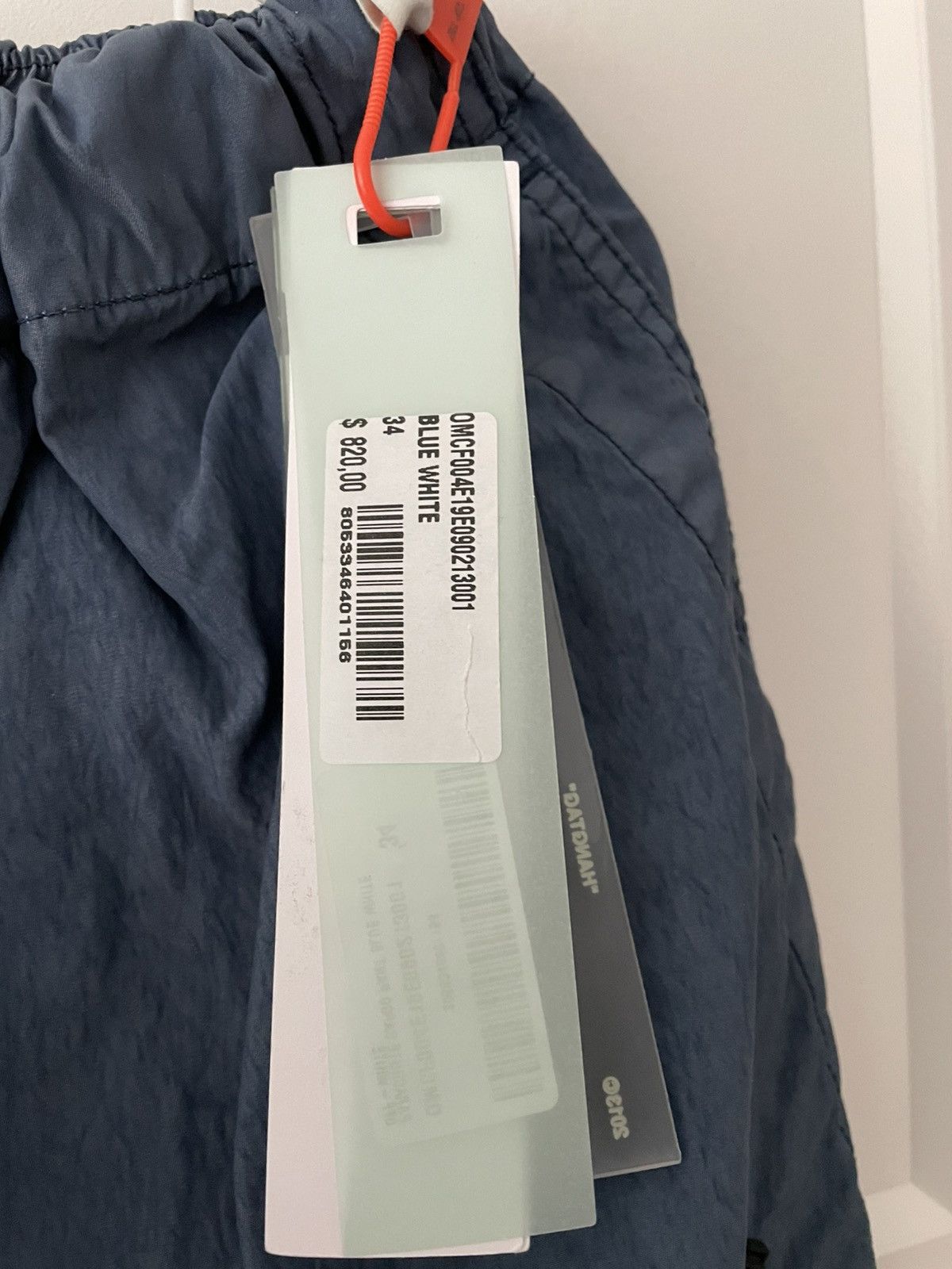 Off-White Off-White Virgil Abloh Blue Parachute Cargo Pants NWT Size US 34 / EU 50 - 5 Thumbnail