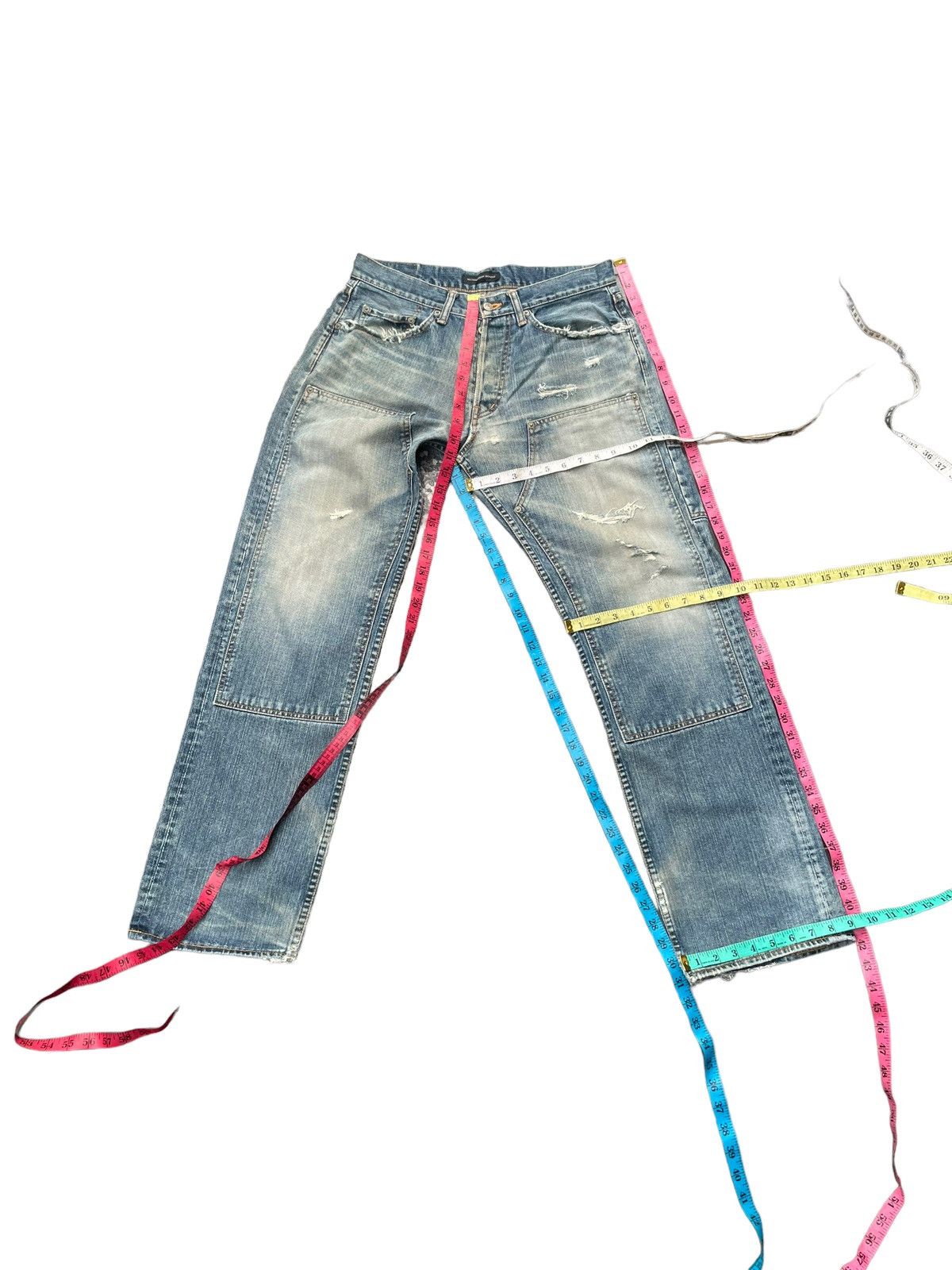 Japanese Brand Ult.Immersion Service Distresed Denim Size US 33 - 23 Thumbnail