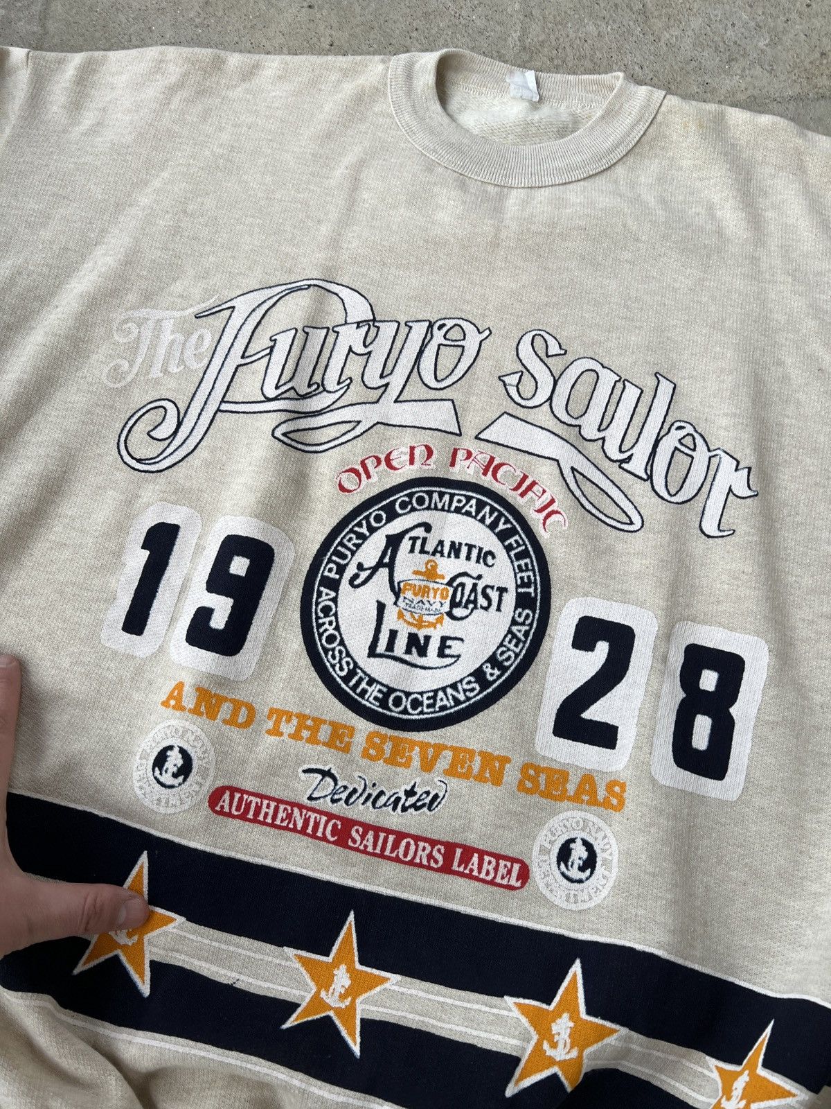 Vintage Vintage The Furyo Sailor Sweatshirt Size US XL / EU 56 / 4 - 2 Thumbnail