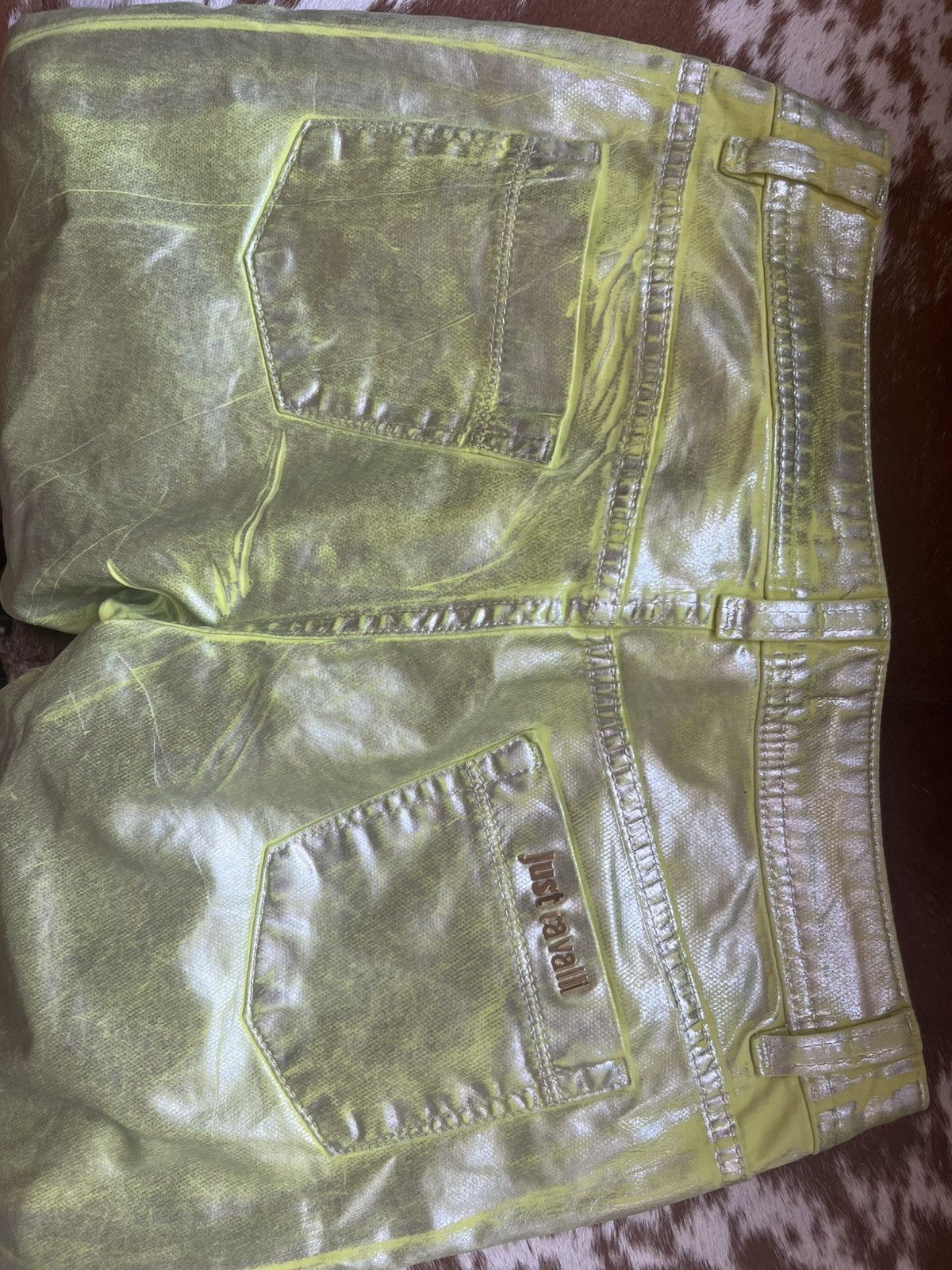 Just Cavalli Just Cavalli Neon Green Skinny Pants Size 27" / US 4 / IT 40 - 10 Thumbnail