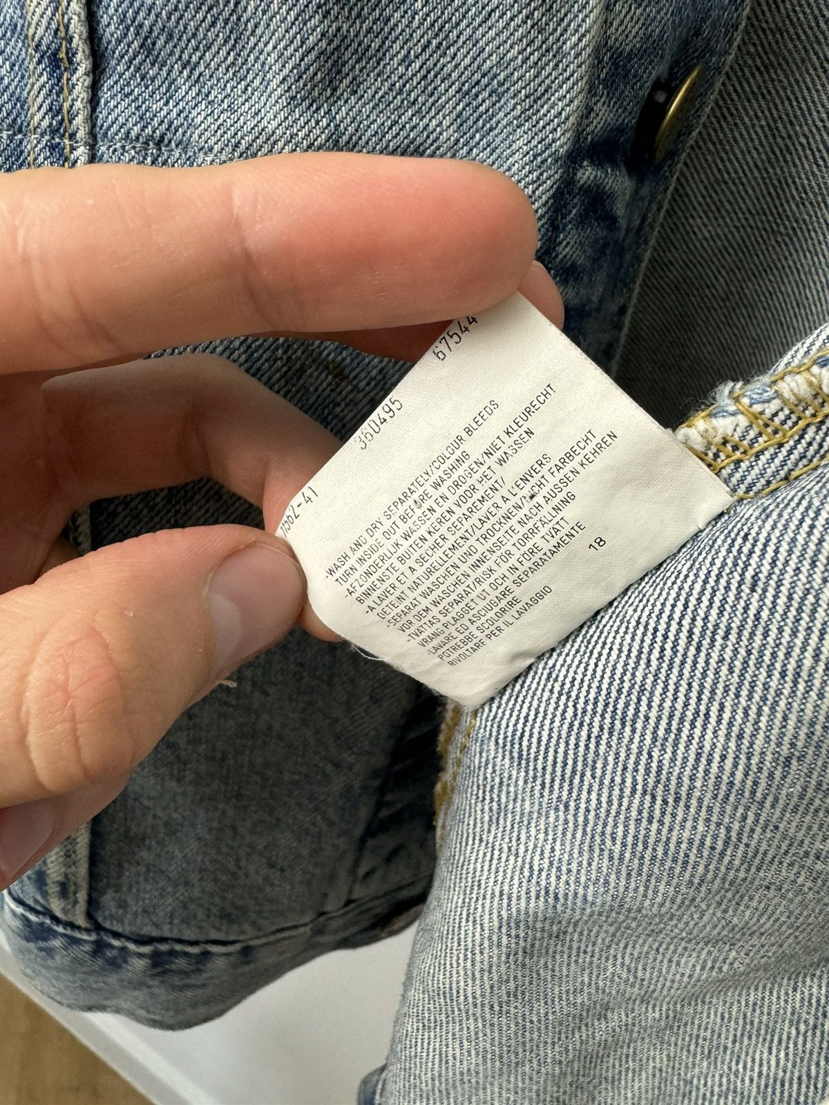 Lee 90s Vintage Lee Denim Trucker Rider Jacket Casual Jeans Rare Size US XXL / EU 58 / 5 - 6 Thumbnail