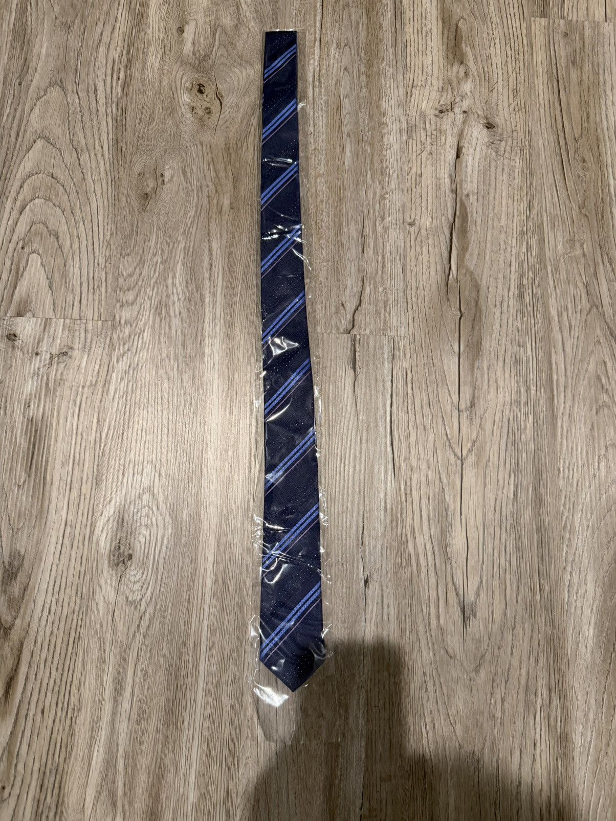 Other Blue Striped Neck Tie Size 32 - 2 Thumbnail