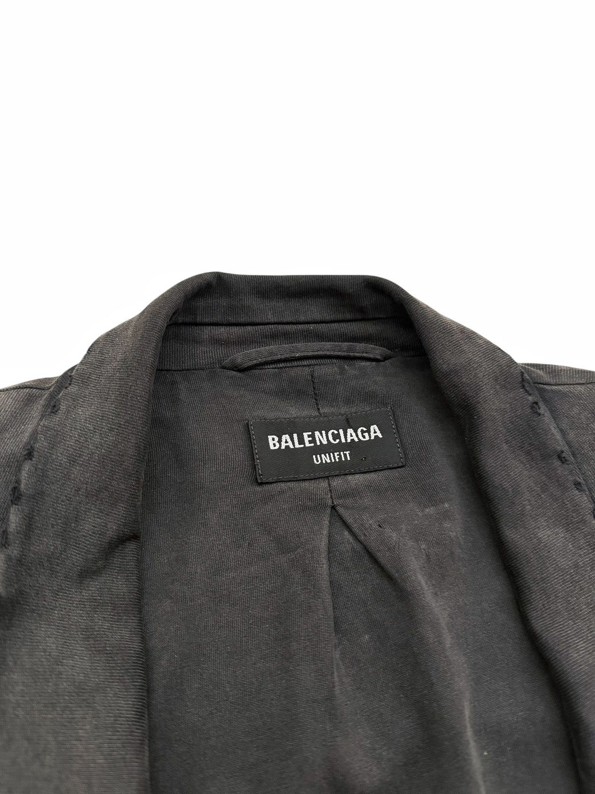 Balenciaga 2021 Distressed Thrashed Jersey Blazer Size US S / EU 44-46 / 1 - 4 Thumbnail