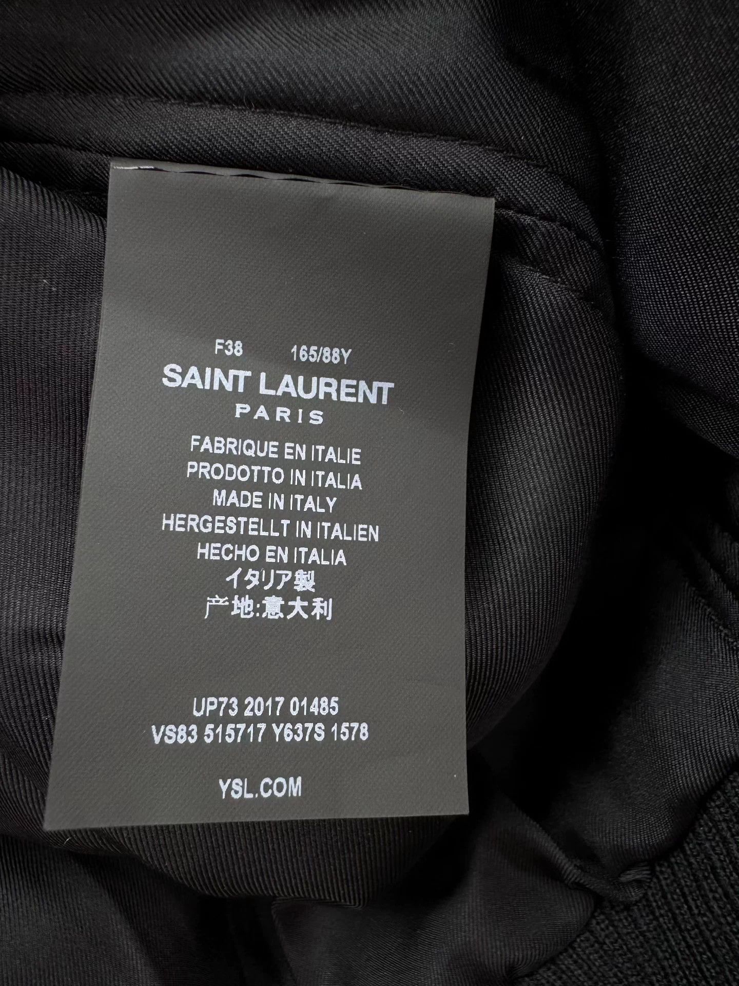 Saint Laurent Paris SLP baseball jacket 38 like new Size XS / US 0-2 / IT 36-38 - 4 Thumbnail