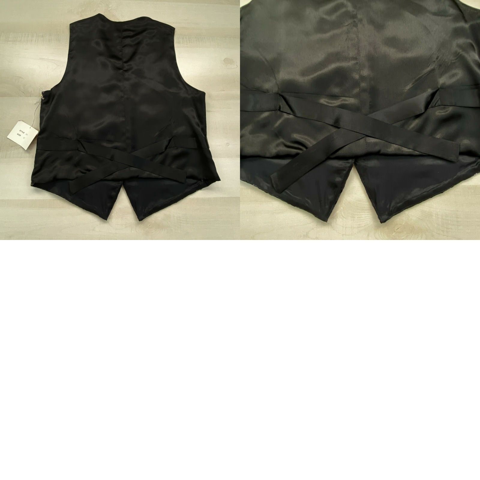 Vintage Focus 2000 by Charles Gluech Womens Vest 12 Black Sequined Embellished New Size XL / US 12-14 / IT 48-50 - 8 Thumbnail