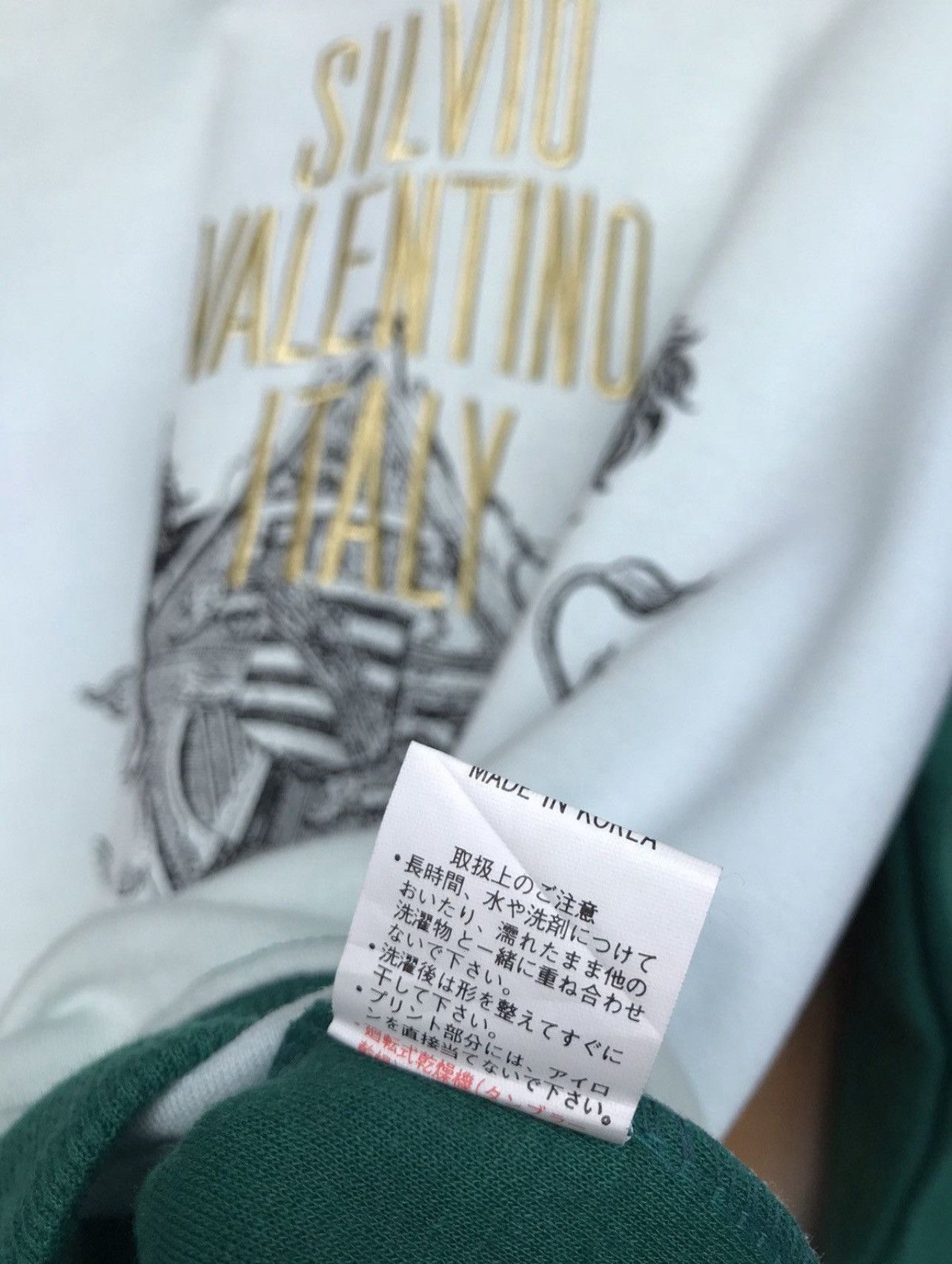 Valentino Vintage Silvio Valentino Spellout Embroidered Sweatshirt Size US L / EU 52-54 / 3 - 7 Thumbnail