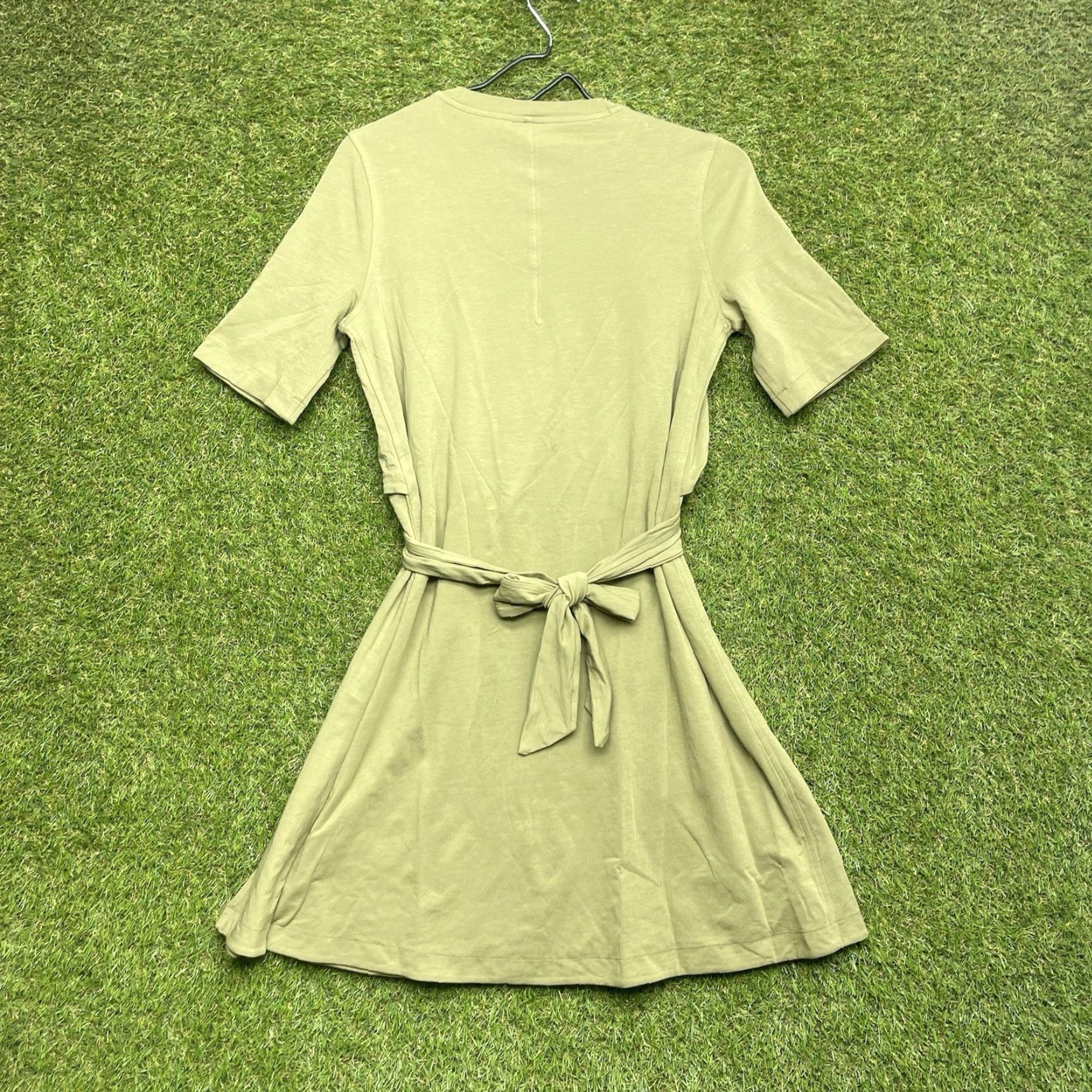 Lululemon Lululemon Dress Shirt Womens Size 4 Casual T Shirt Dress Cotton Jersey Short Sleeve Crew Neck Pullover Solid Green Lightweight Stretch Athleisure Size S / US 4 / IT 40 - 2 Thumbnail