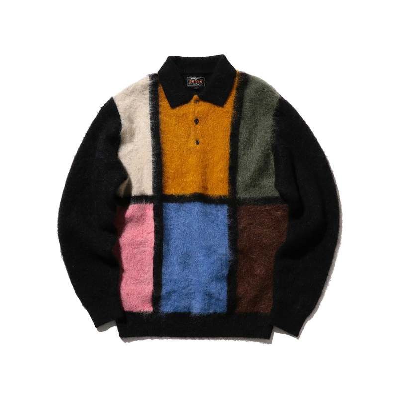 Beams Plus Beams Plus Shaggy Knit Polo Grailed
