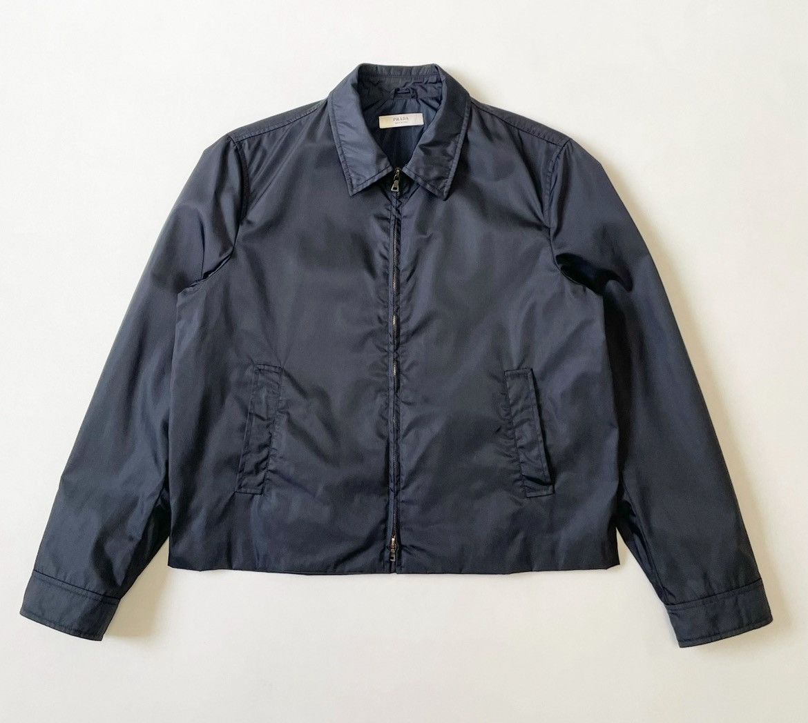 Prada Early 2000s Cropped Nylon Work Jacket Size US M / EU 48-50 / 2 - 2 Thumbnail