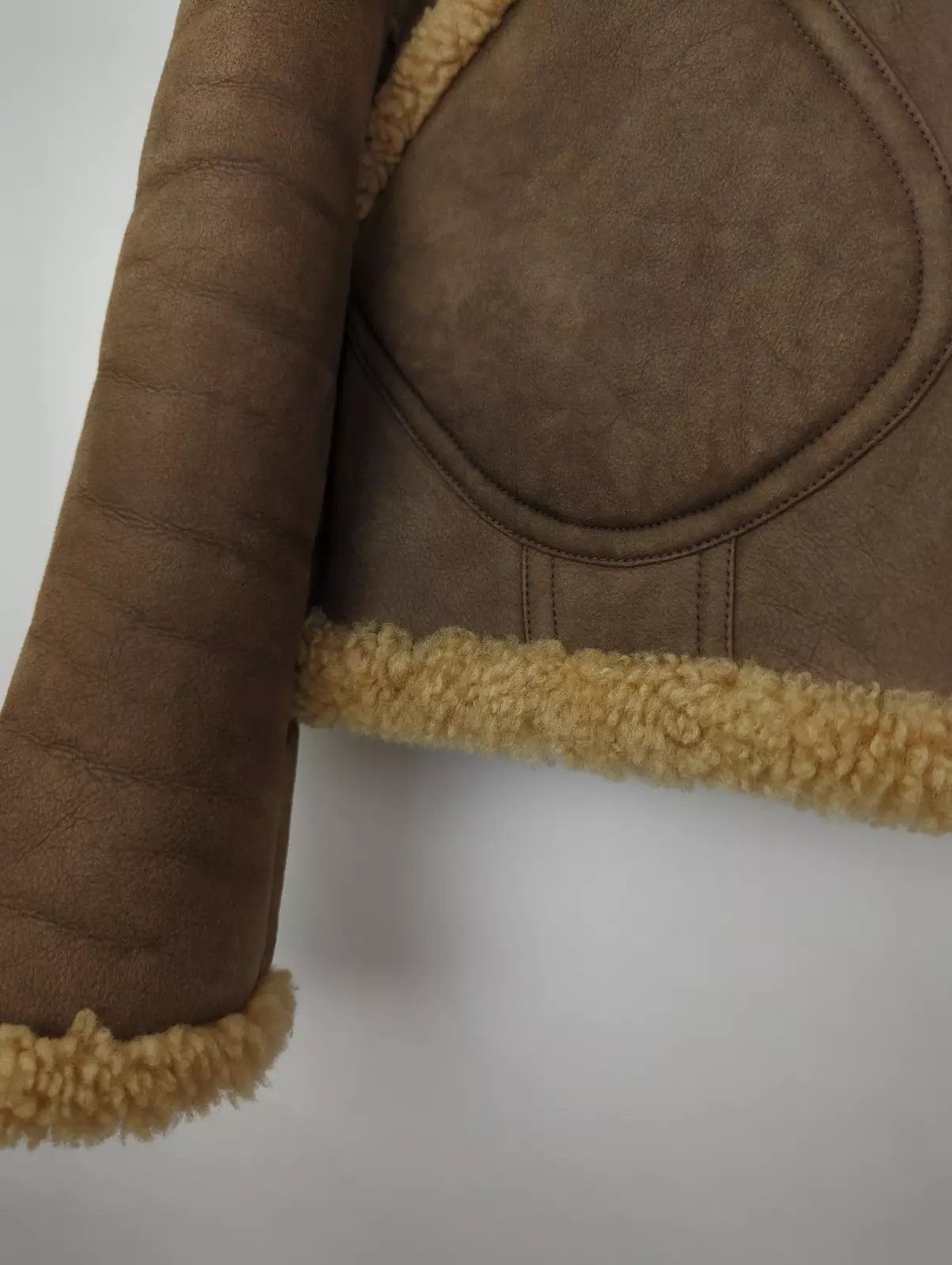 Burberry Prorsum RARE FW16 Sz IT 46 Sculptural Shearling Flight Bomber Jacket Size US S / EU 44-46 / 1 - 13 Thumbnail
