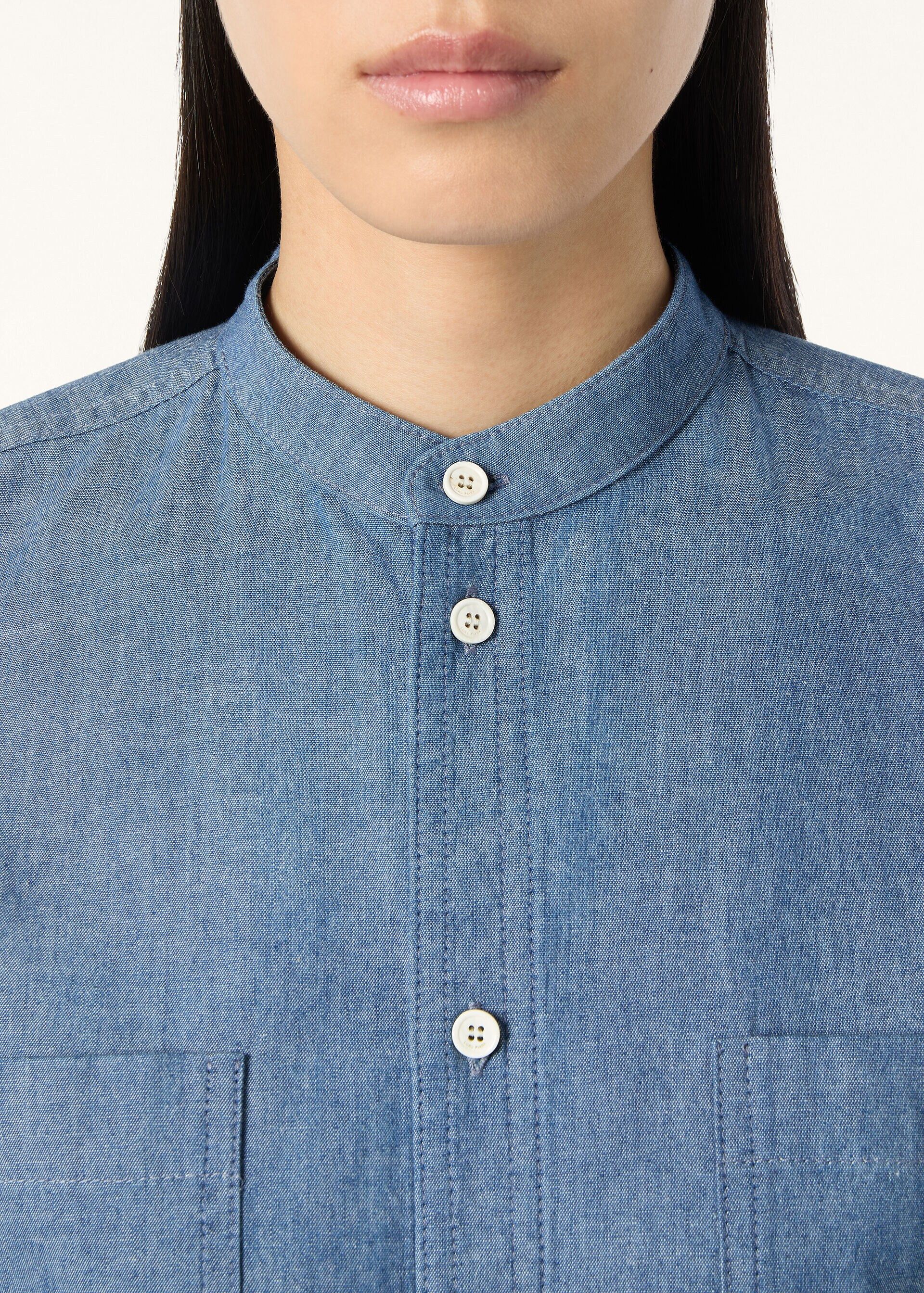 Loro Piana os11x0426 FAQ7740 Gyles Shirt in Aquifer Melange Size L / US 10 / IT 46 - 5 Thumbnail