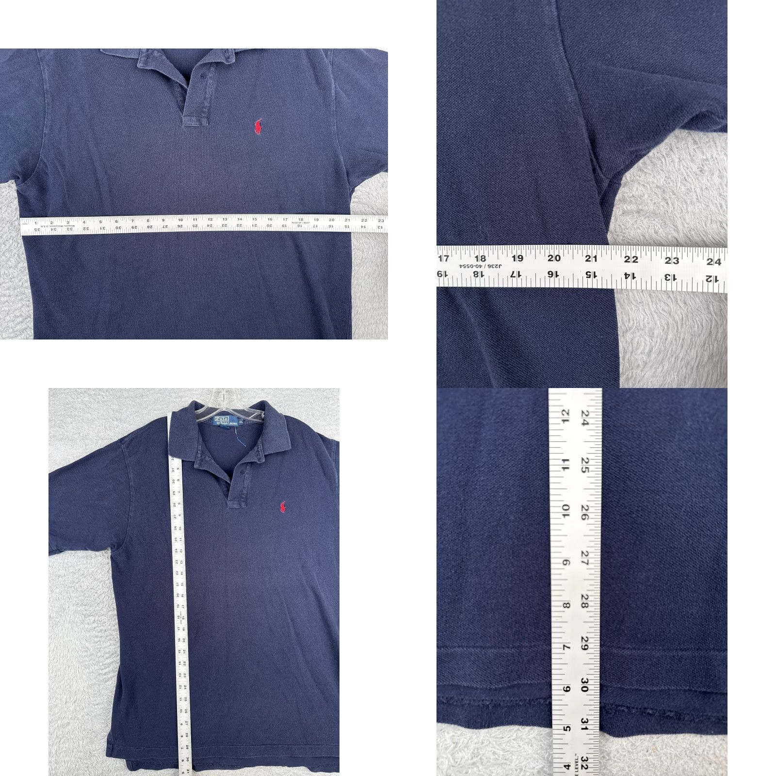Ralph Lauren VINTAGE Ralph Lauren Polo Shirt Men XL Blue 100% Cotton Jersey Polo Shirt Men's Polo Blue XL Ralph Lauren Shirt Polo Shirt Blue XL 100% Cotton Jersey Size US XL / EU 56 / 4 - 8 Thumbnail