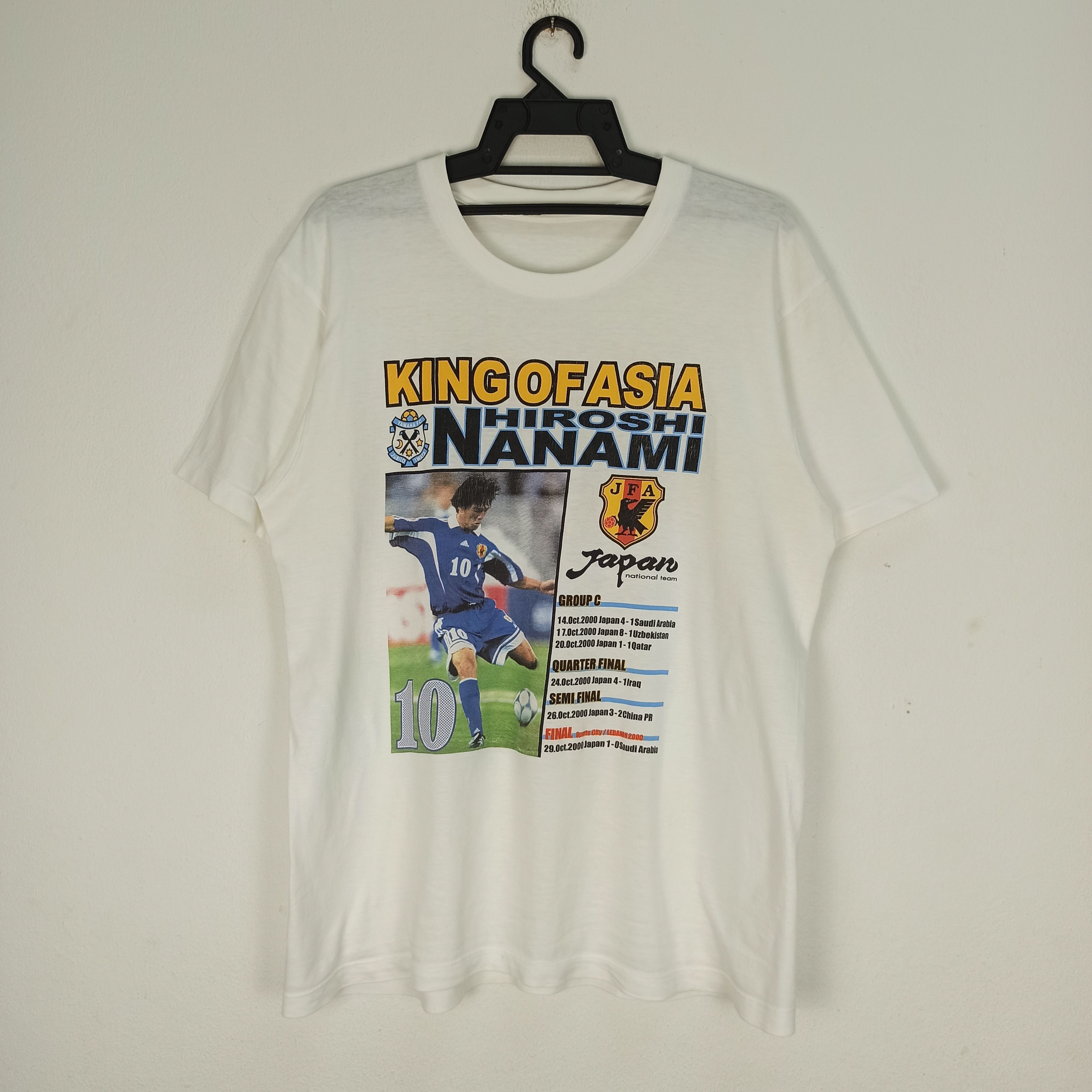 Japanese Brand Vintage Asia Japan National Team Football King of Asia Size US L / EU 52-54 / 3 - 1 Thumbnail