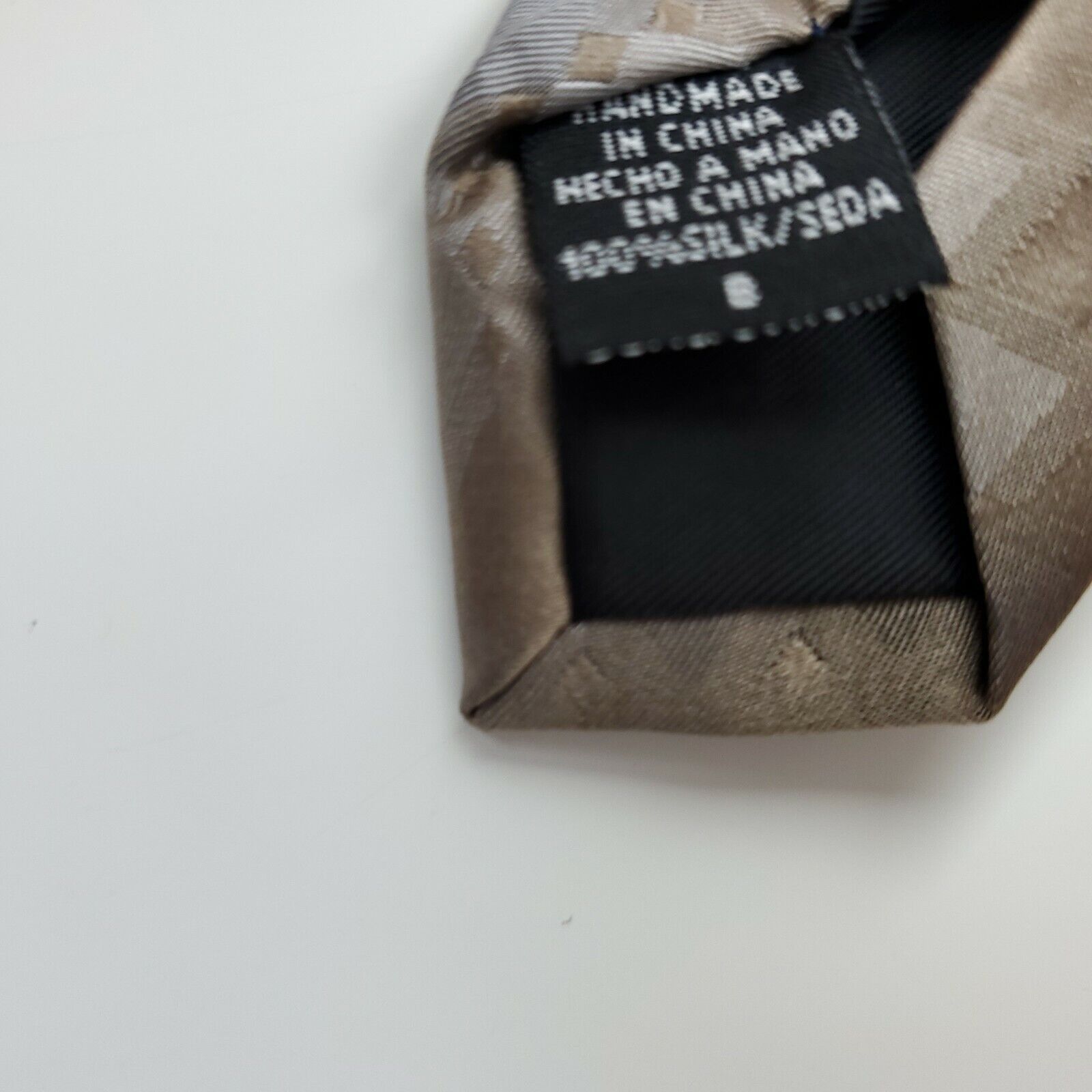 Dockers Dockers Brown DuPont Teflon Silk Tie Wide Size ONE SIZE - 4 Thumbnail