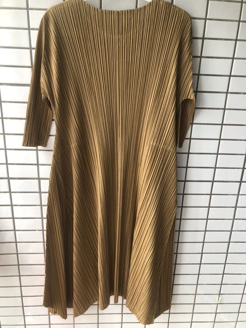Issey Miyake issey miyake size:2 Brown dress Size XXS / US 00 / IT 34 - 4 Thumbnail