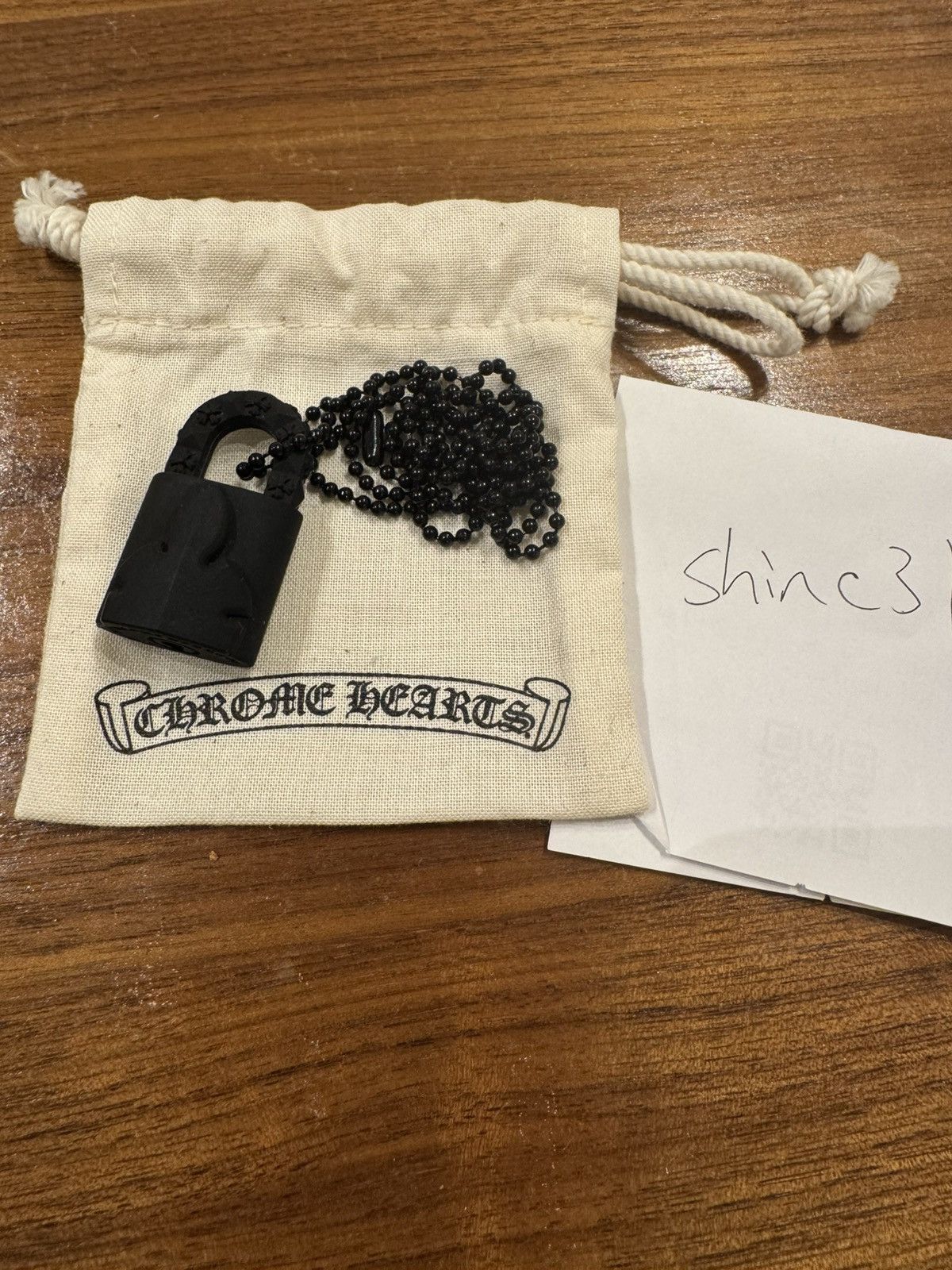 Chrome Hearts Padlock Silicon Pendant