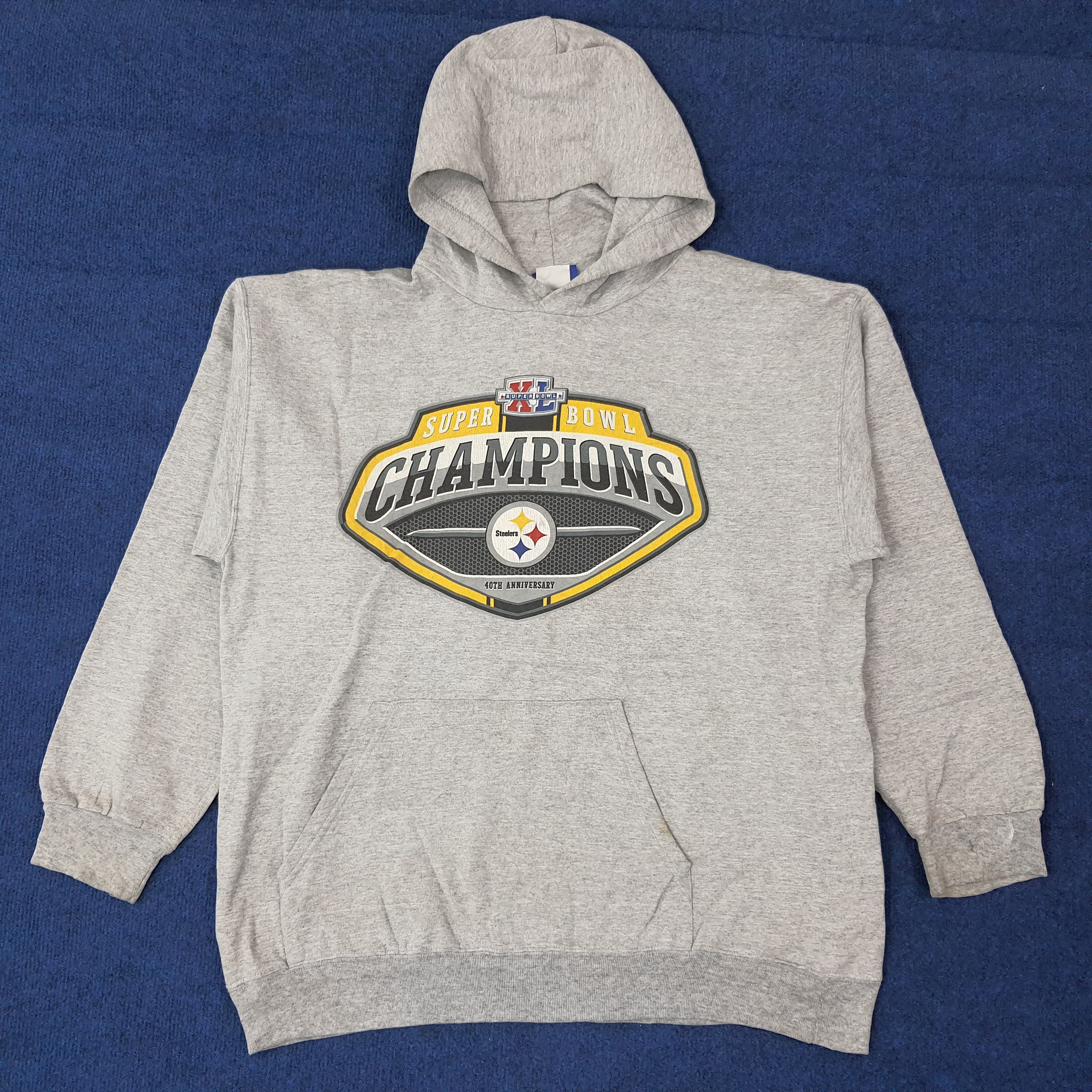 Reebok Vintage Reebok Steelers Super Bowl Champions Hoodie C262N25 Size US L / EU 52-54 / 3 - 1 Thumbnail