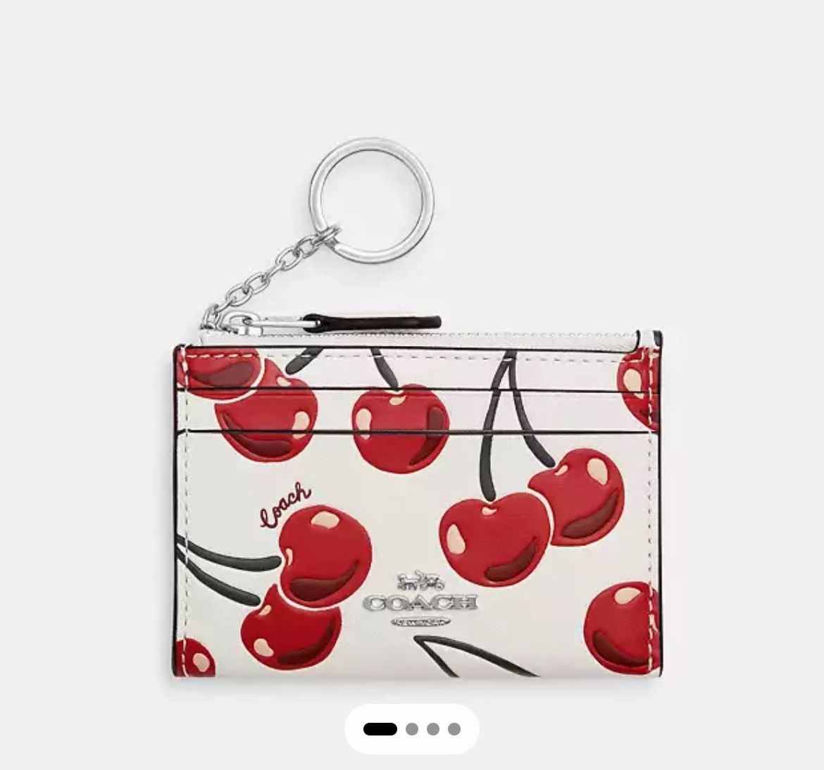 Coach Coach Id Case With Cherry Print Size ONE SIZE - 1 Thumbnail