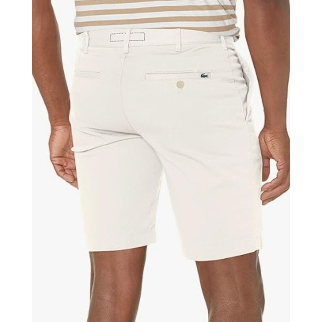 Lacoste Lacoste Men's Shorts Solid Slim Fit Bermudas 42 Size US 42 / EU 58 - 3 Thumbnail