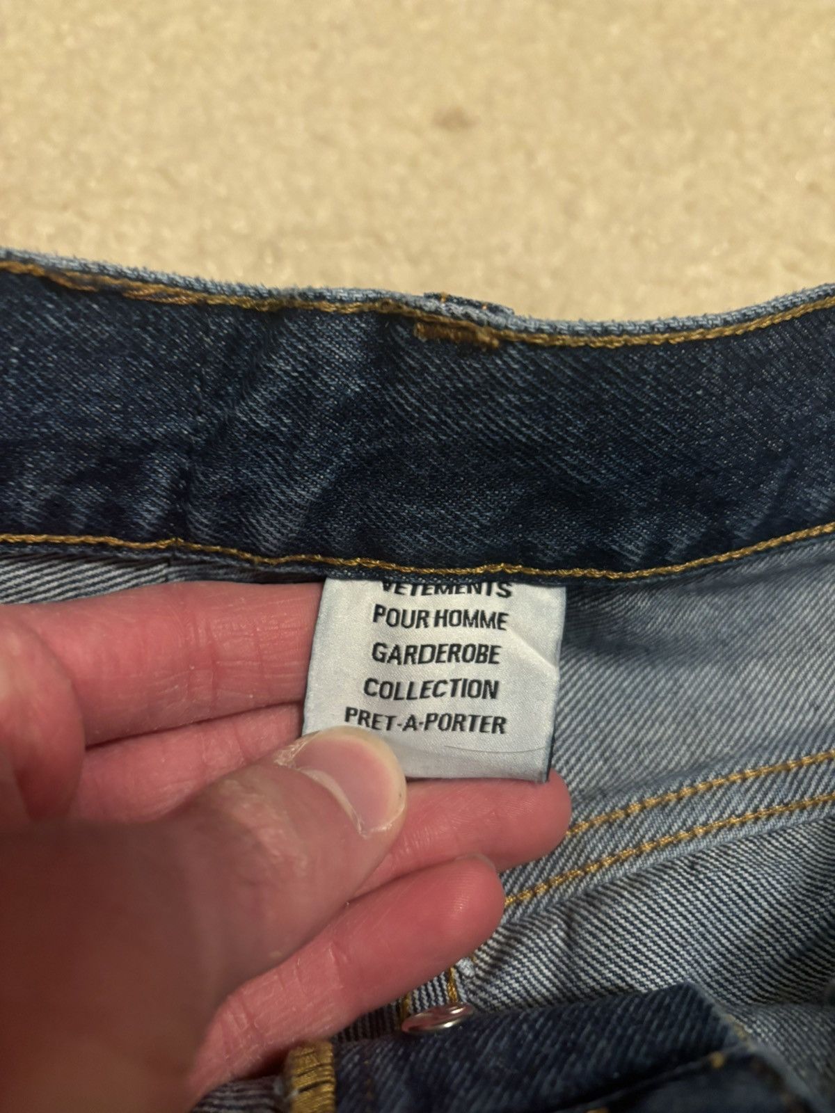 Vetements Vetements Straight Leg Black Flame Print Jeans Blue Size US 32 / EU 48 - 7 Thumbnail