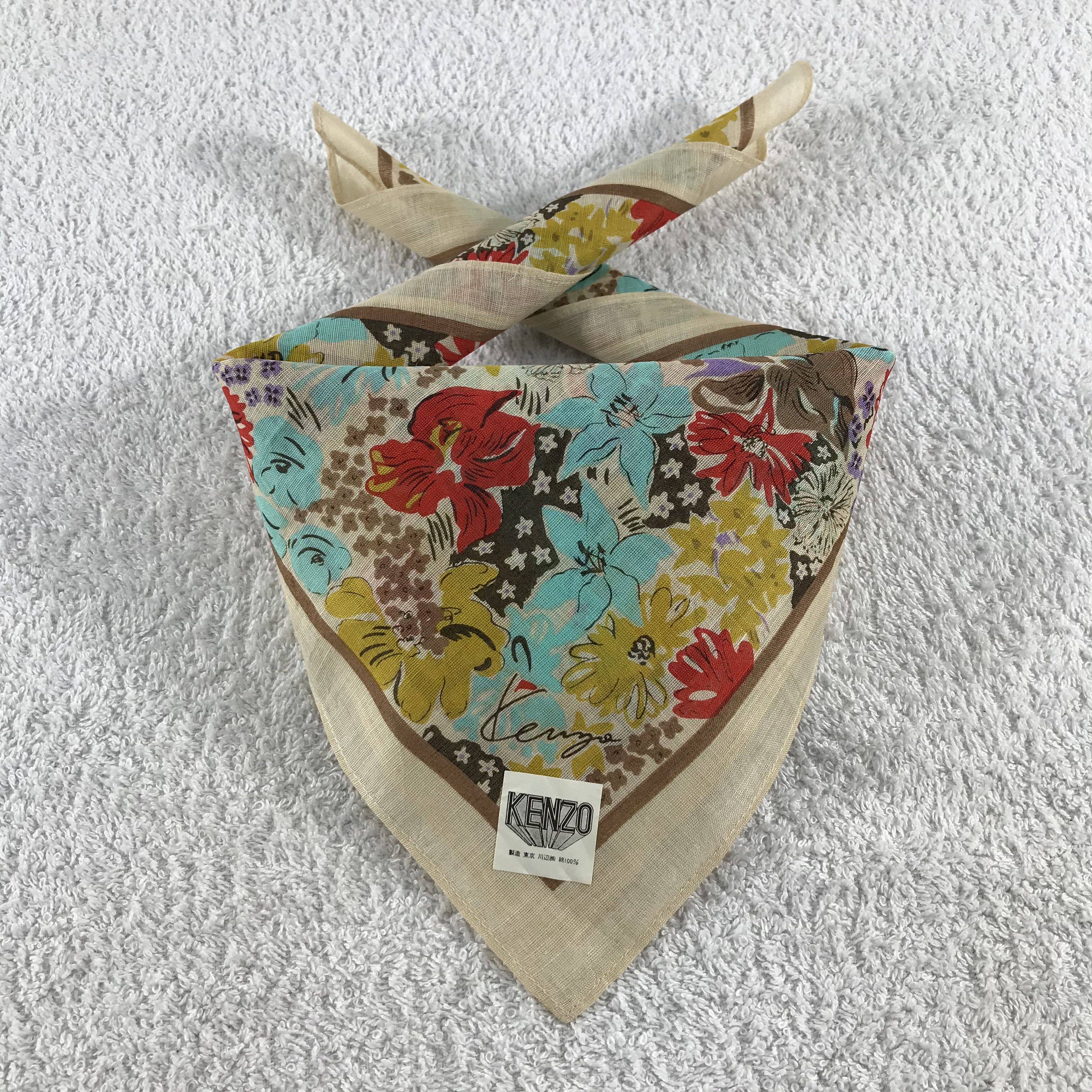 Kenzo × Vintage Kenzo Bandana / Handkerchief / Neckerchief - S240 Size ONE SIZE - 3 Thumbnail