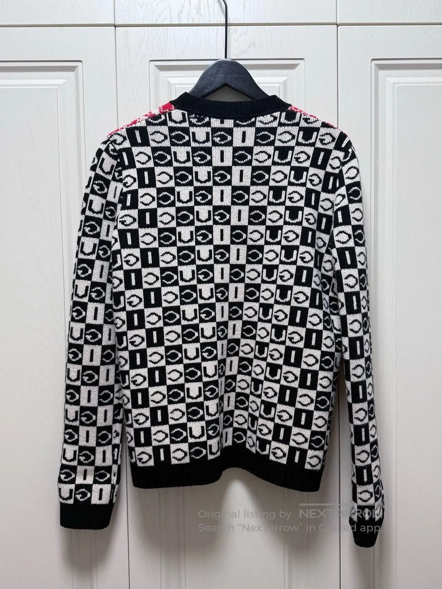 Gucci Gucci Red White Plaid Wool Cardigan. Size S / US 4 / IT 40 - 2 Thumbnail