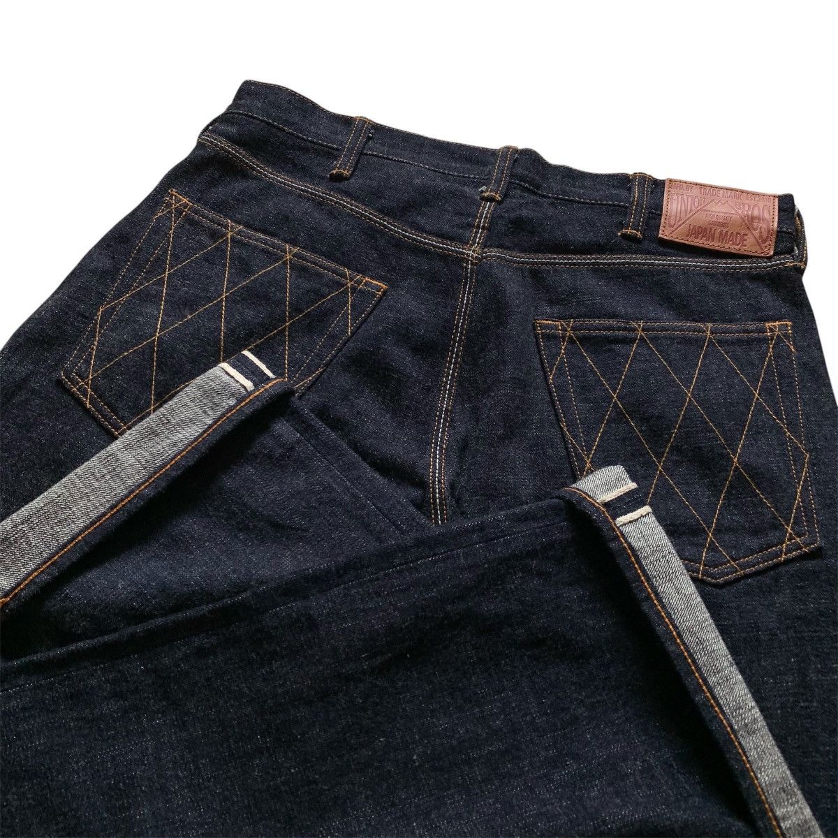 Japanese Brand Vtg 90s Union Bross Double Knee Slevedge Denim Pants Size US 32 / EU 48 - 8 Thumbnail