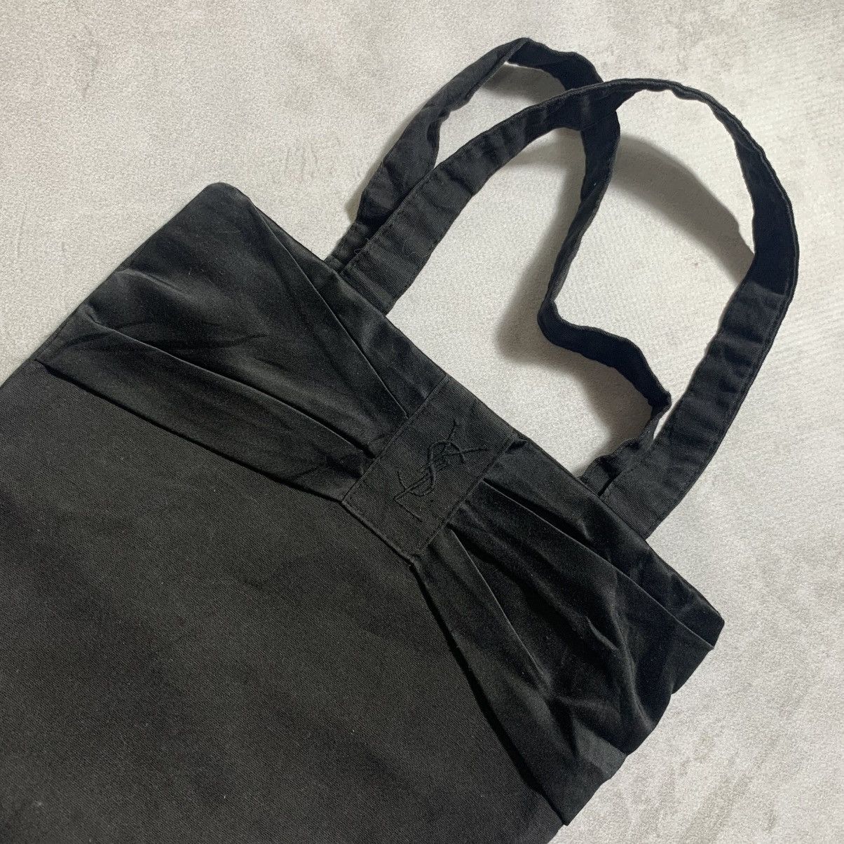 Yves Saint Laurent Yves Saint Laurent Parfums Black Canvas Totebag Size ONE SIZE - 2 Thumbnail