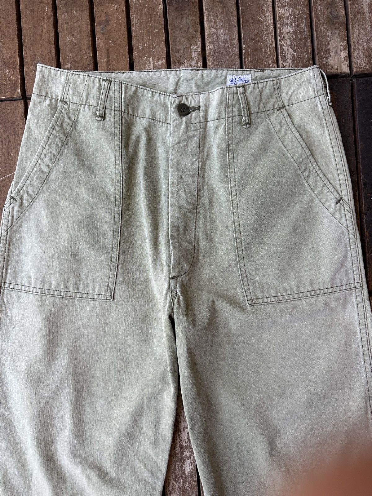 Orslow orSlow Fatigue Pants Beige Size 31 Size US 31 - 2 Thumbnail