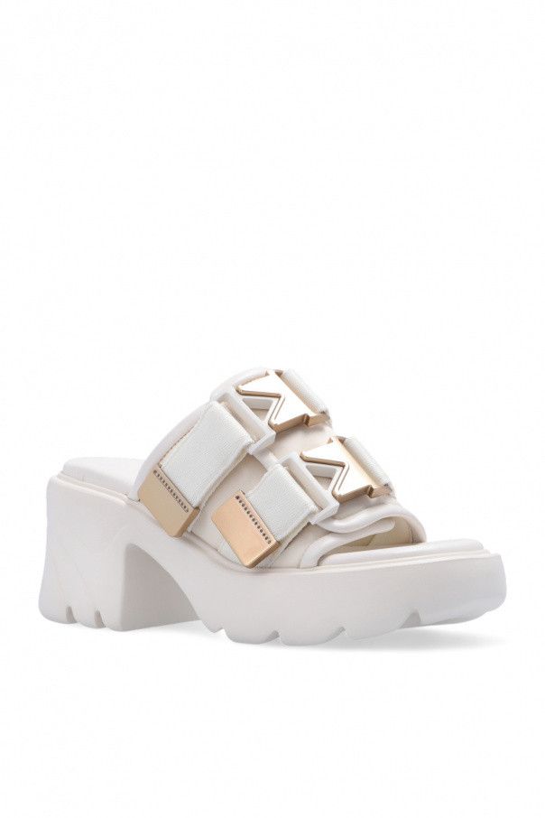 Bottega Veneta o1n1vont1024 Flash Flat Sandals in White Size US 12 / IT 42 - 4 Thumbnail
