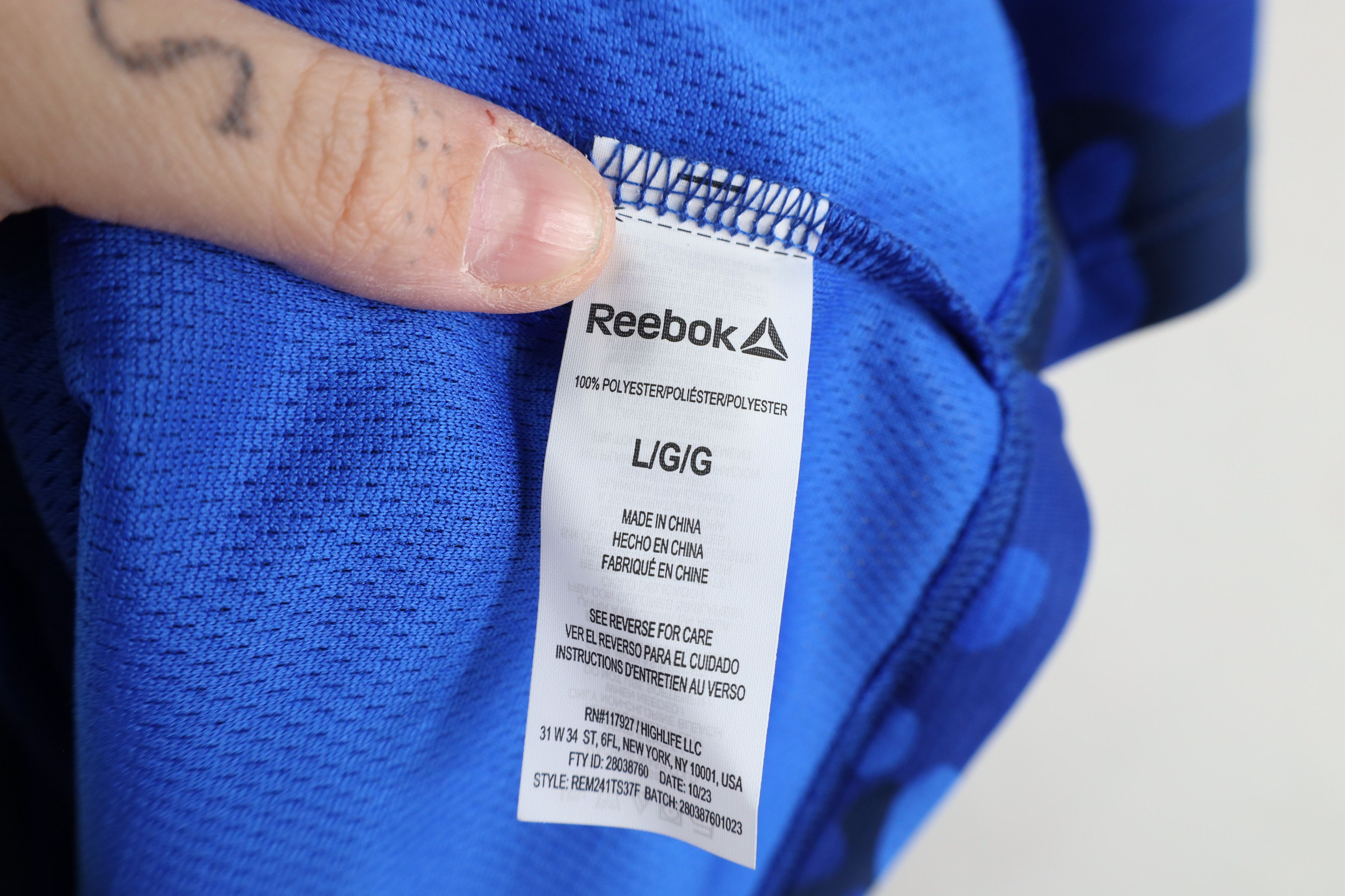 Reebok × Vintage New Reebok Crossfit Camouflage Short Sleeve Polo Shirt Blue Size US L / EU 52-54 / 3 - 10 Thumbnail