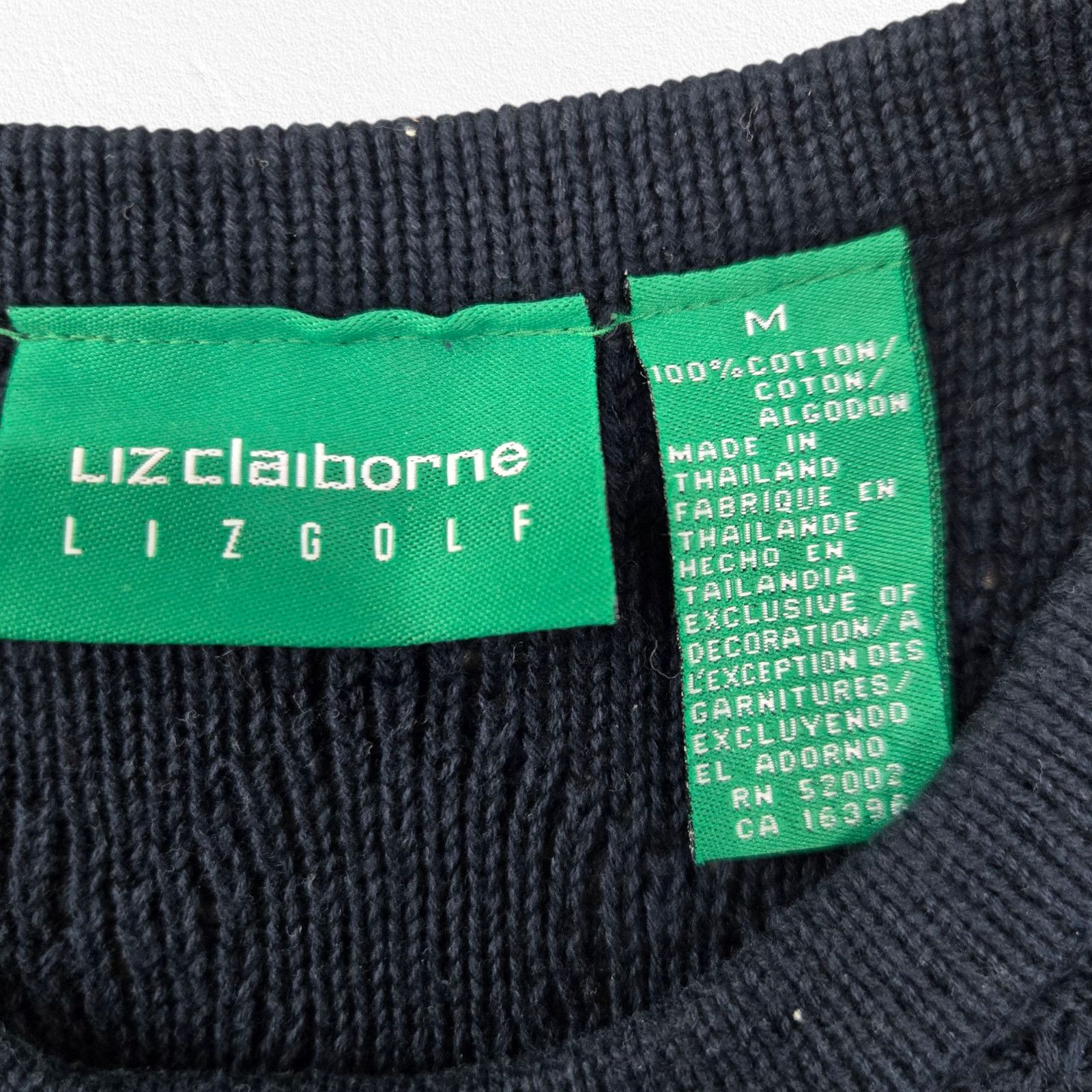 Vintage Vintage Navy Blue Embroidered Golfer Sweater Size Medium Size M / US 6-8 / IT 42-44 - 6 Thumbnail