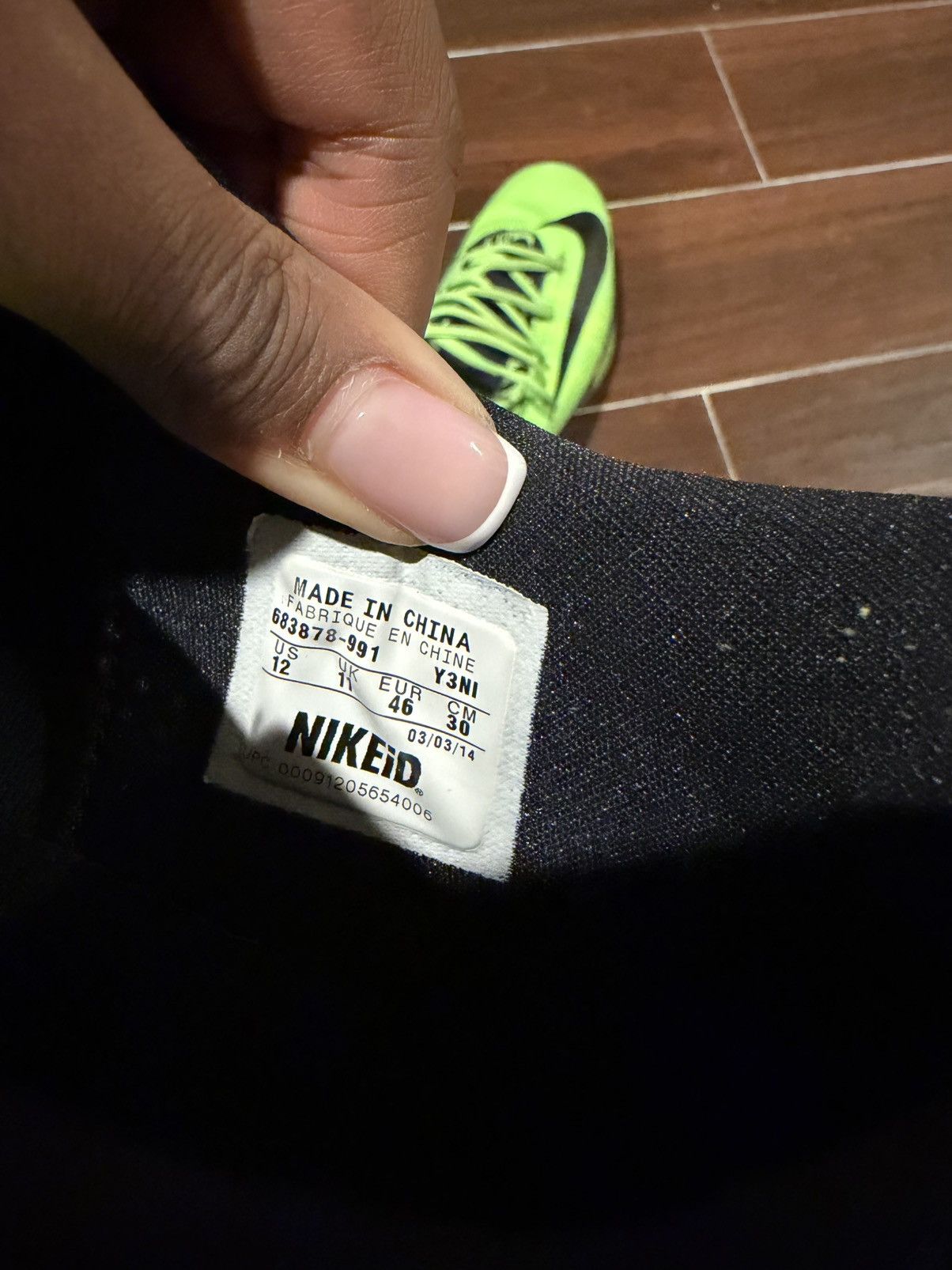 Nike Nike KD 6 NikeID Custom Size 12 Lime Green Size US 12 / EU 45 - 5 Thumbnail