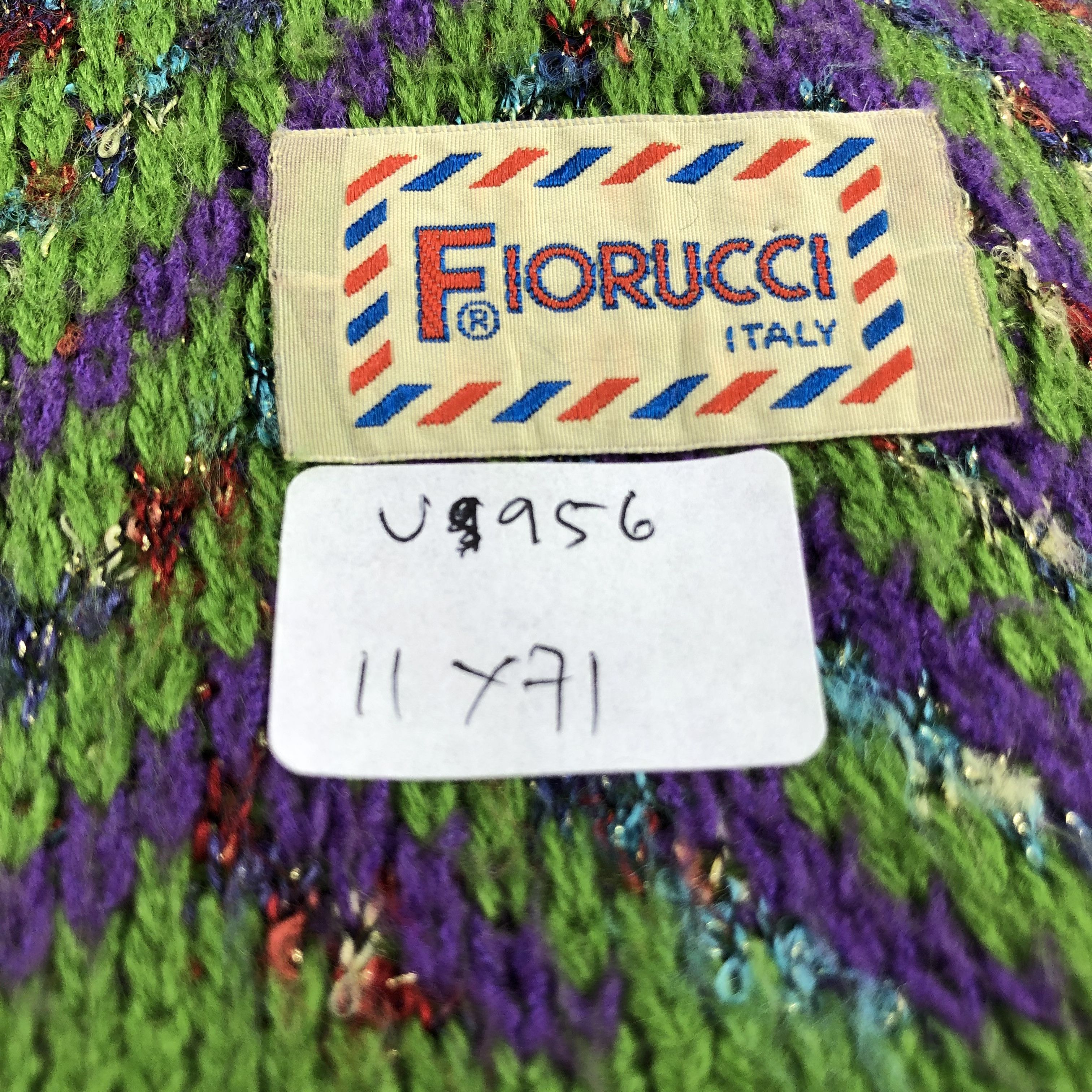 Fiorucci Fiorucci Colorful Wool Scarf Muffler V956 Size ONE SIZE - 6 Thumbnail
