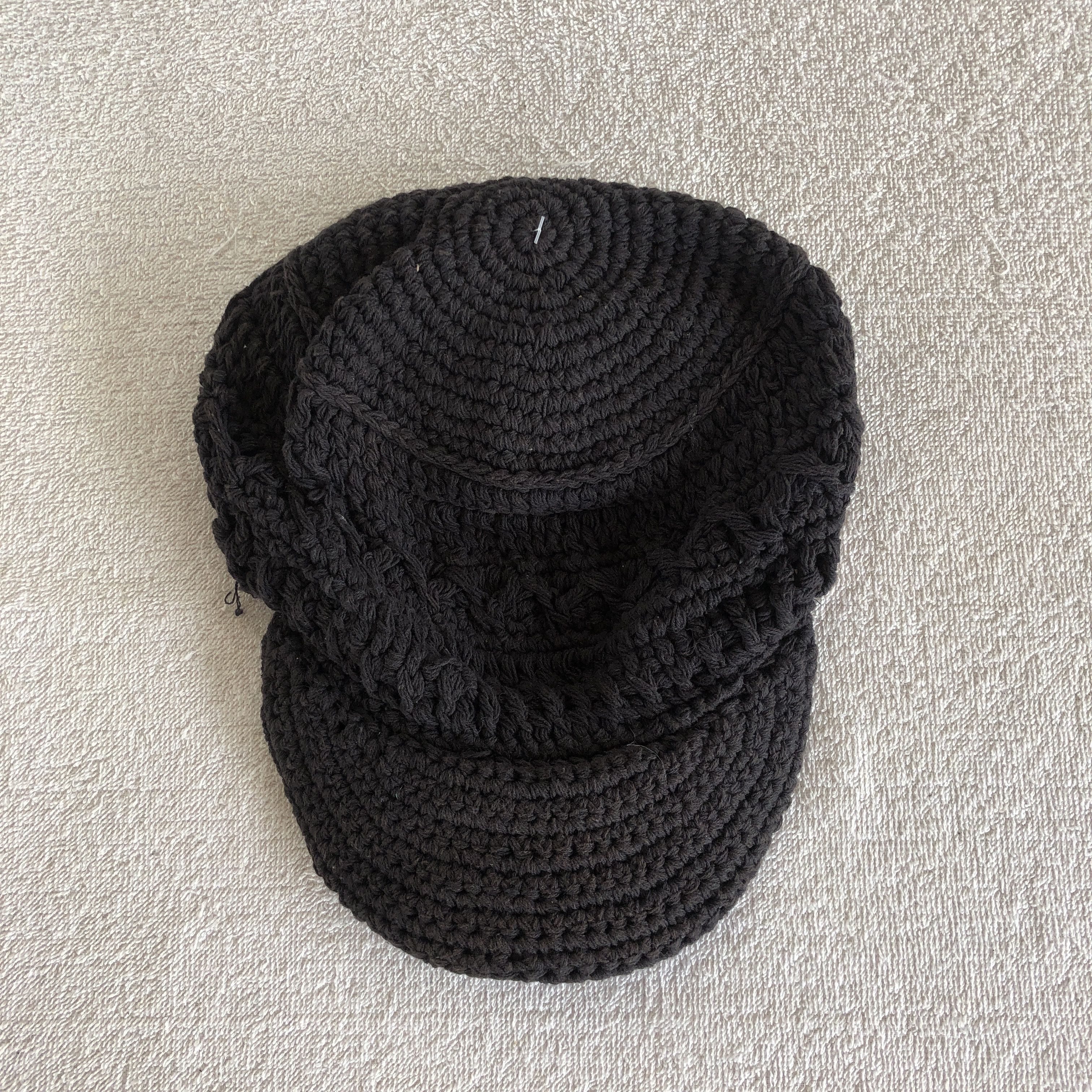 Japanese Brand Vintage Y2K Cable Knit Drawstring Hats Beanie Snow Caps Size ONE SIZE - 7 Thumbnail