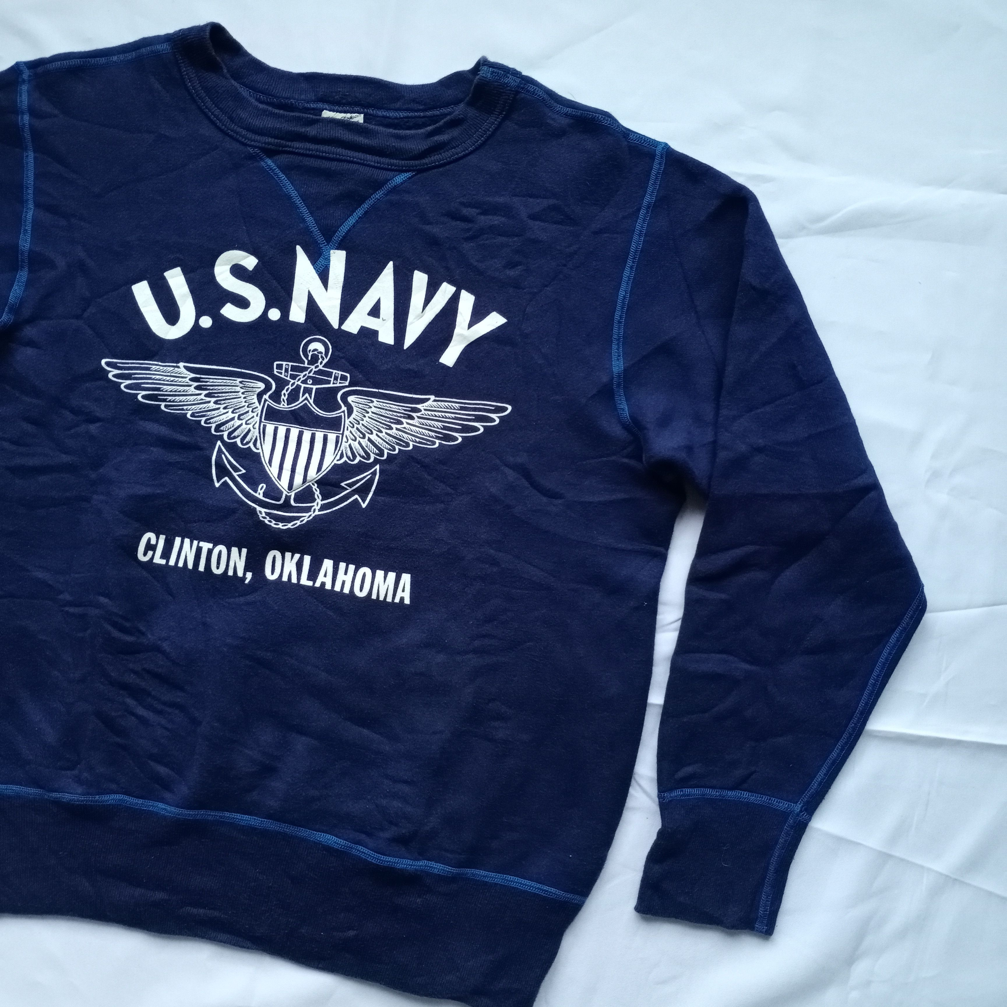 Buzz Rickson's Buzz Rickson's US NAVY Sweatshirt Navy Clinton Oklahoma M Size US M / EU 48-50 / 2 - 2 Thumbnail