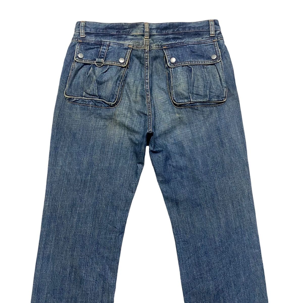 Vintage Vintage BIG JOHN Denim Cargo Pocket Jeans Size US 34 / EU 50 - 1 Thumbnail