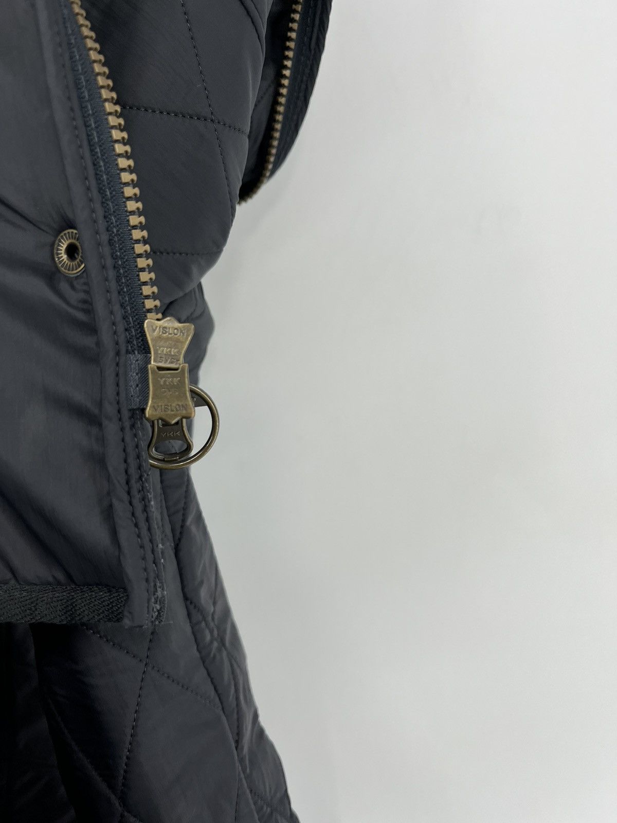 Barbour × Vintage Barbour Flyweight Cavalry Women's Quilted Navy Zip Jacket Size M / US 6-8 / IT 42-44 - 7 Thumbnail