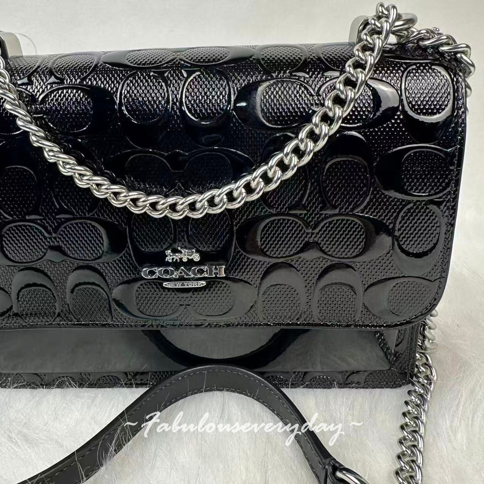 Coach Coach Klare Crossbody Signature Leather/Silver/Black CDY99 Size ONE SIZE - 5 Thumbnail