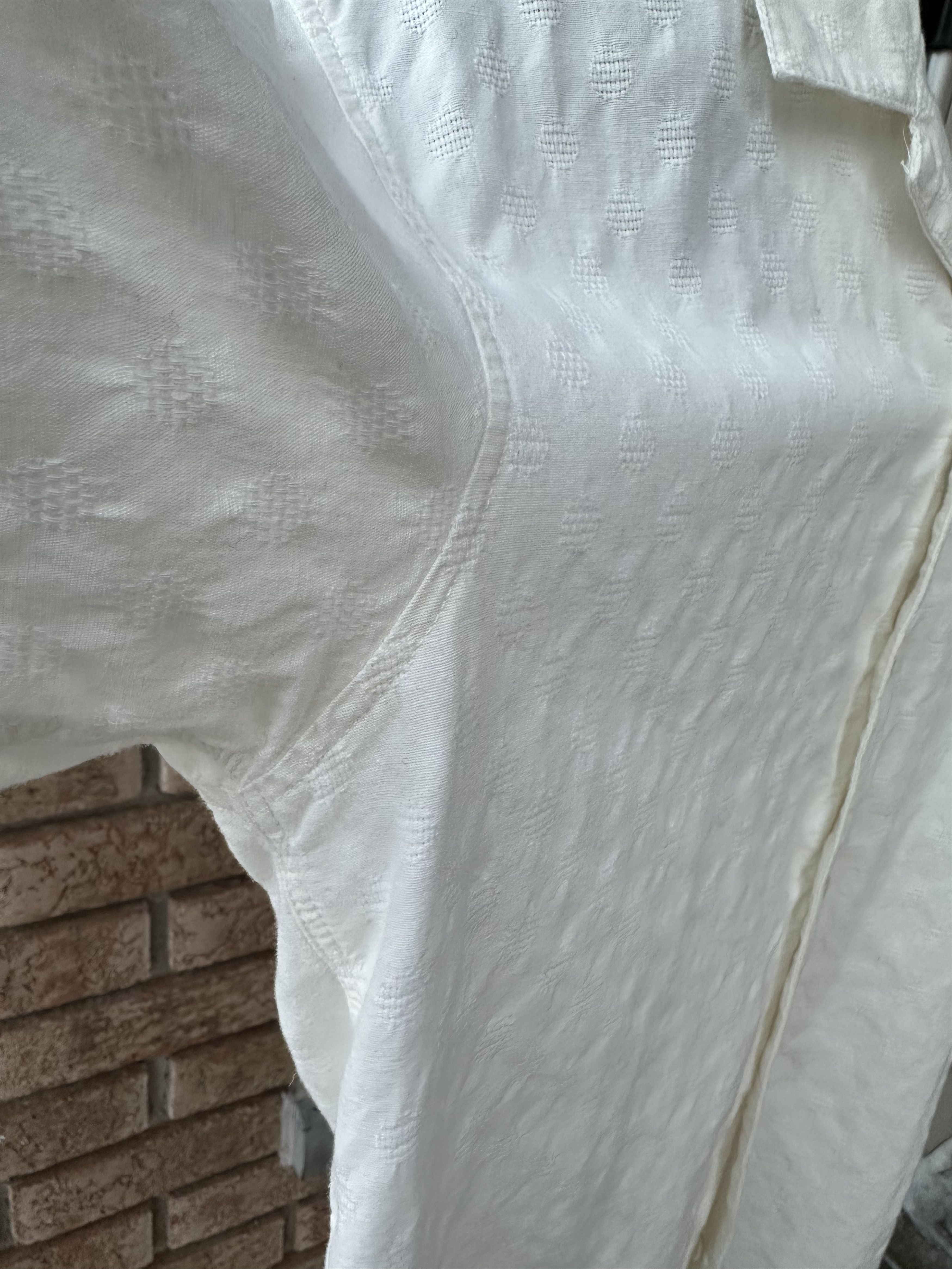 Frank & Oak Cotton Linen Perforated Camp Collar Shirt Size US S / EU 44-46 / 1 - 6 Thumbnail