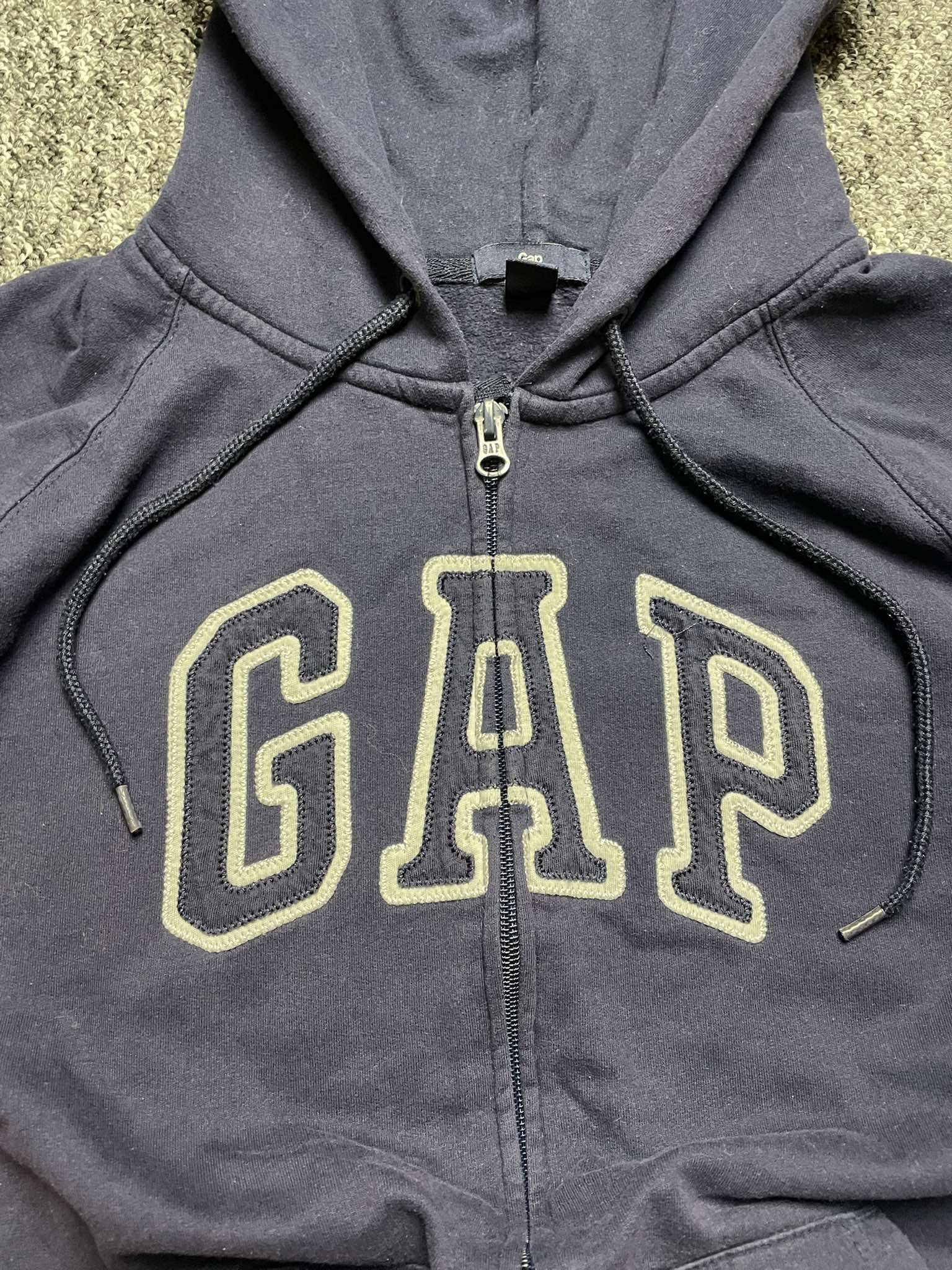 Gap × Vintage Vintage retro classic zip-up sweatshirt Hoodie Gap logo Size US XL / EU 56 / 4 - 4 Thumbnail