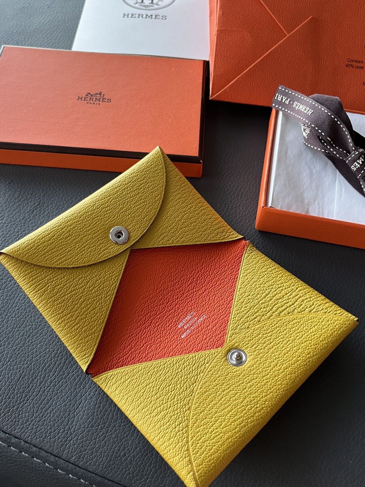 Hermes Brand New Hermes Calvi Wallet Special Edition Size ONE SIZE - 10 Thumbnail