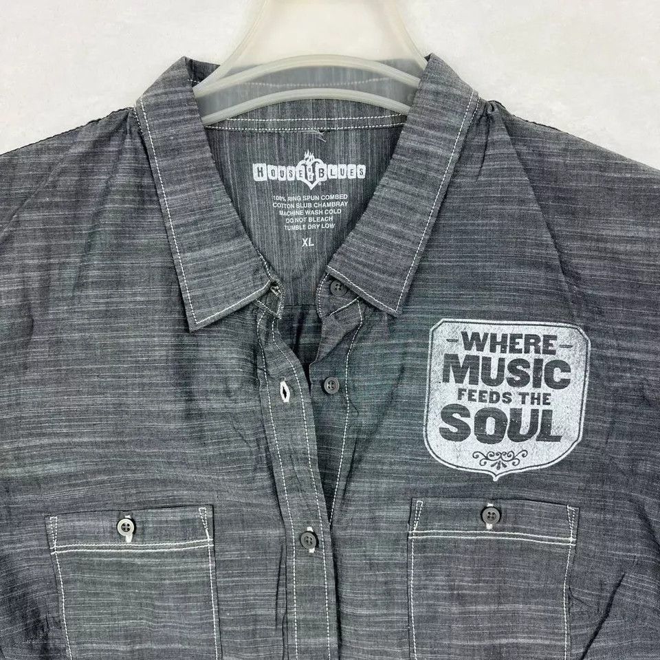 Other House of Blues Shirt Men XL Button Up Long Sleeve Cotton Size US XL / EU 56 / 4 - 3 Thumbnail